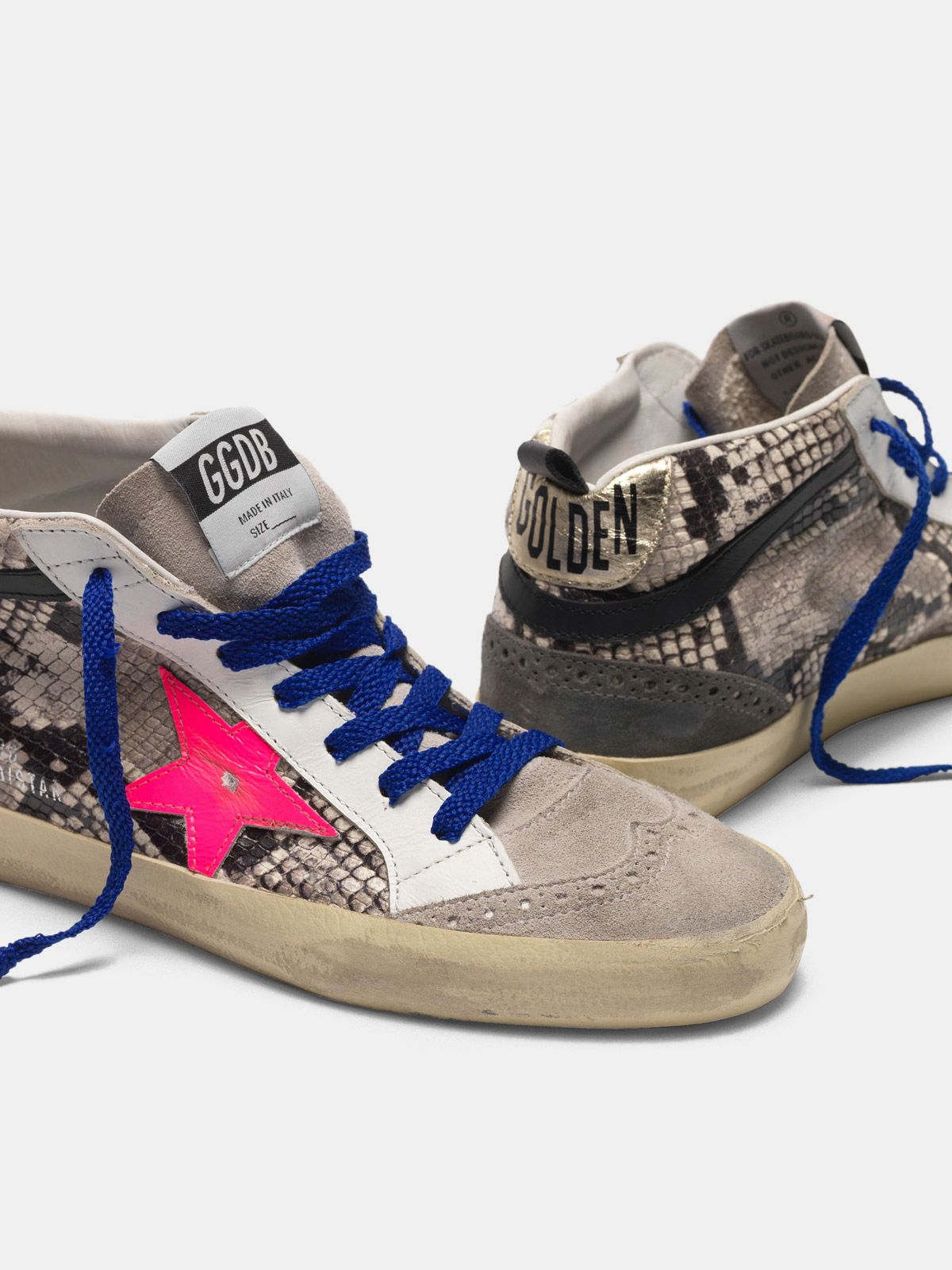golden goose mid star snakeskin