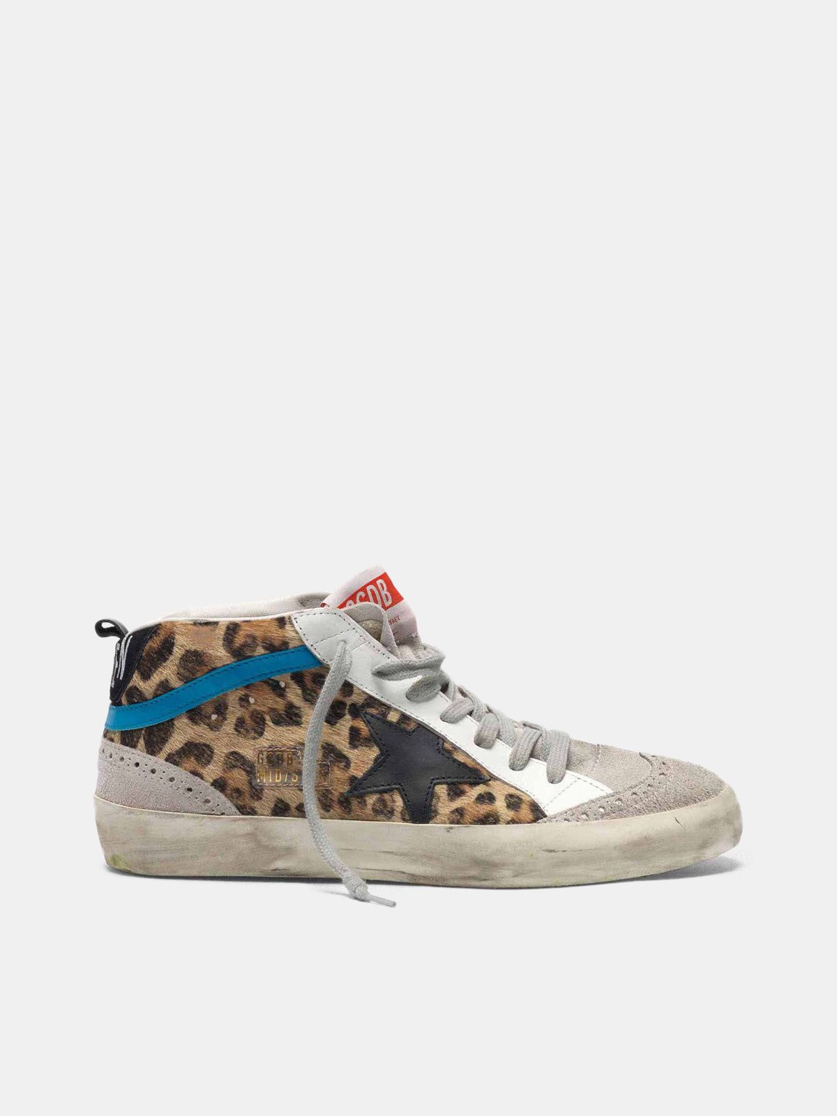 Mid Star sneakers in leopard print pony 