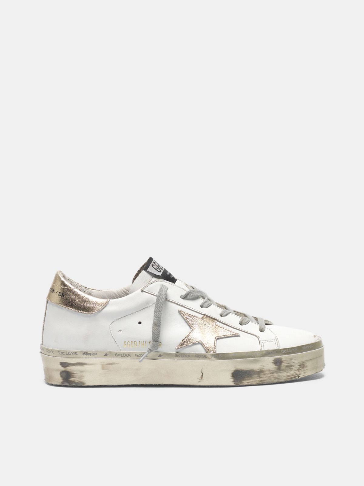 golden goose women's hi star leather sneakers