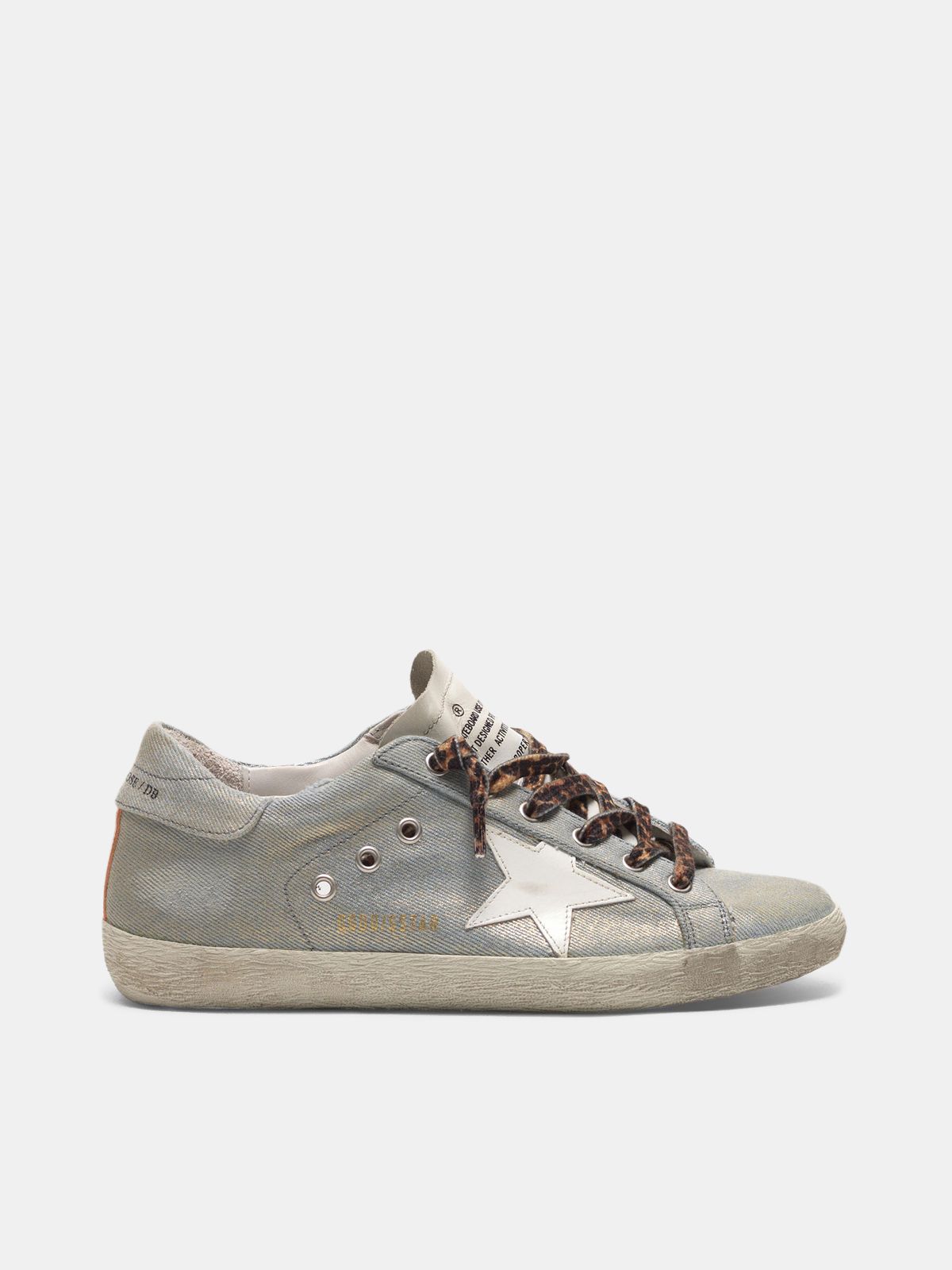denim golden goose sneakers
