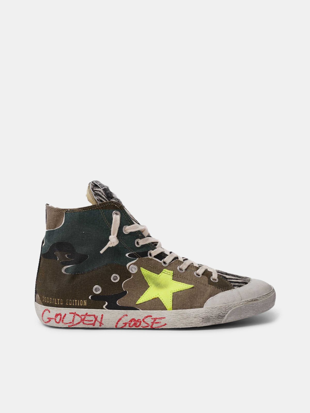 golden goose camo sneakers