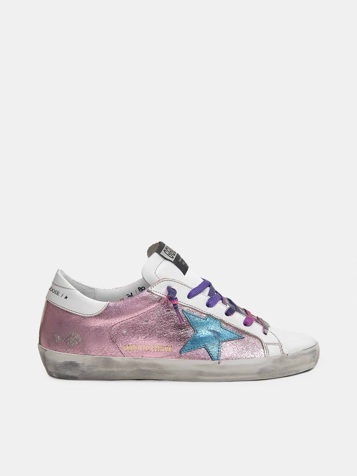 light blue golden goose sneakers