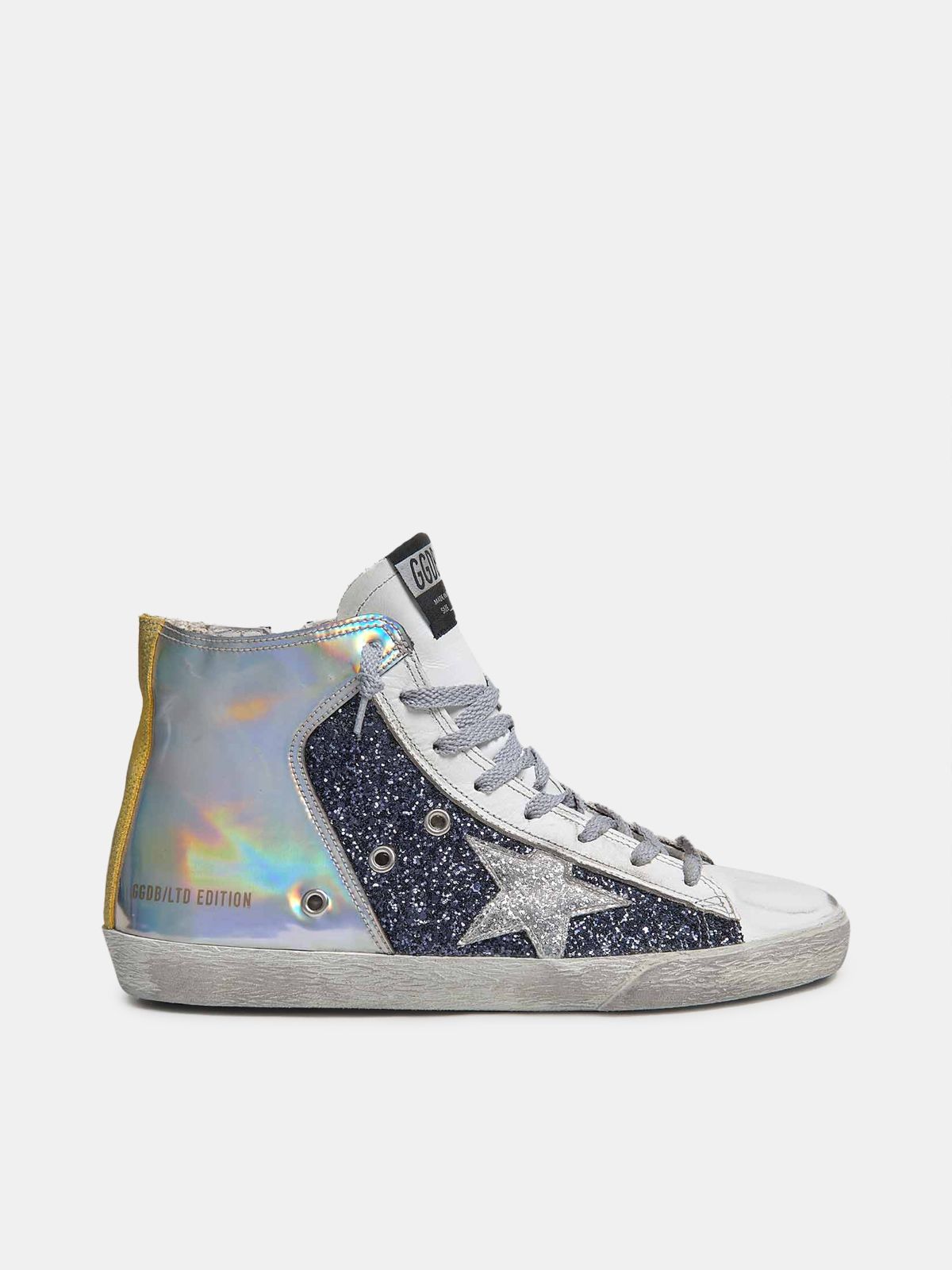 golden goose holographic sneakers