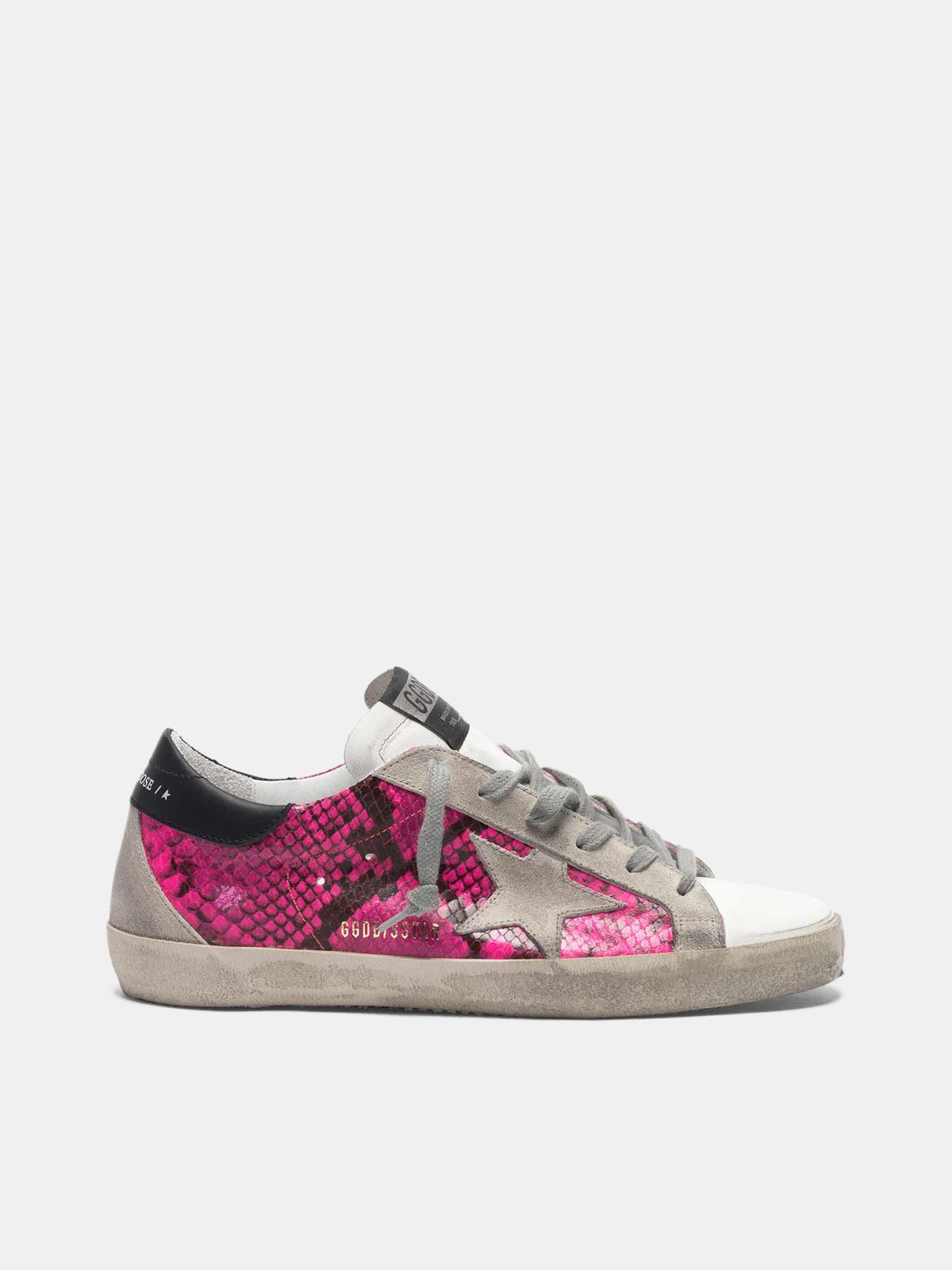 snakeskin star sneakers