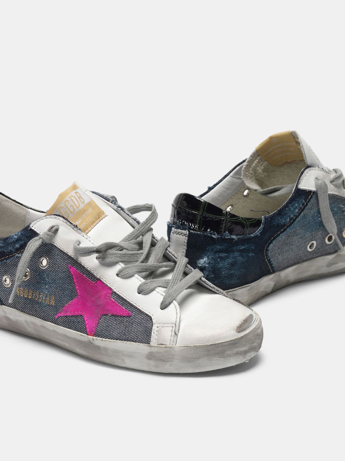 golden goose denim shoes