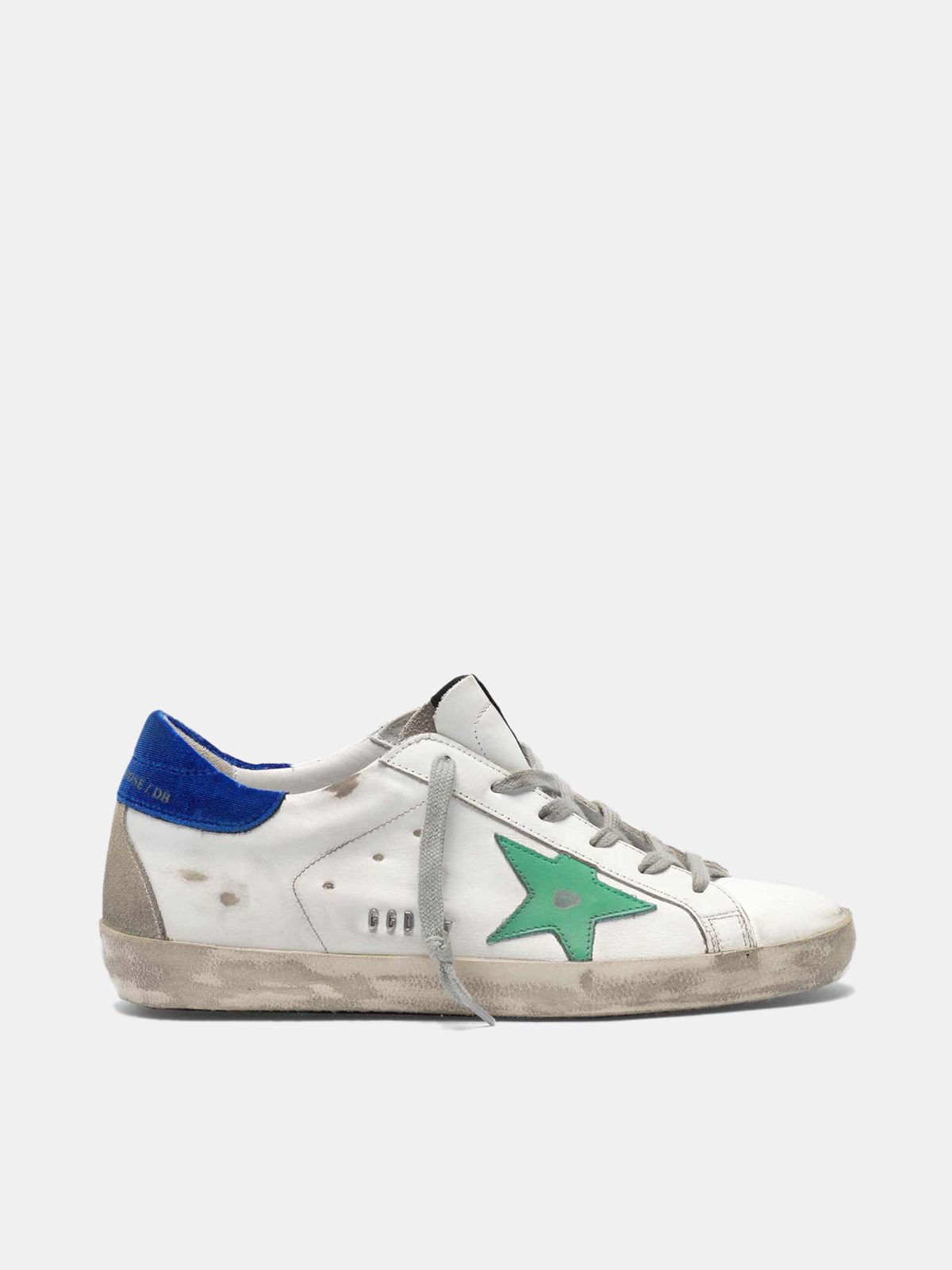 Super-Star sneakers with metal GGDB lettering | Golden Goose