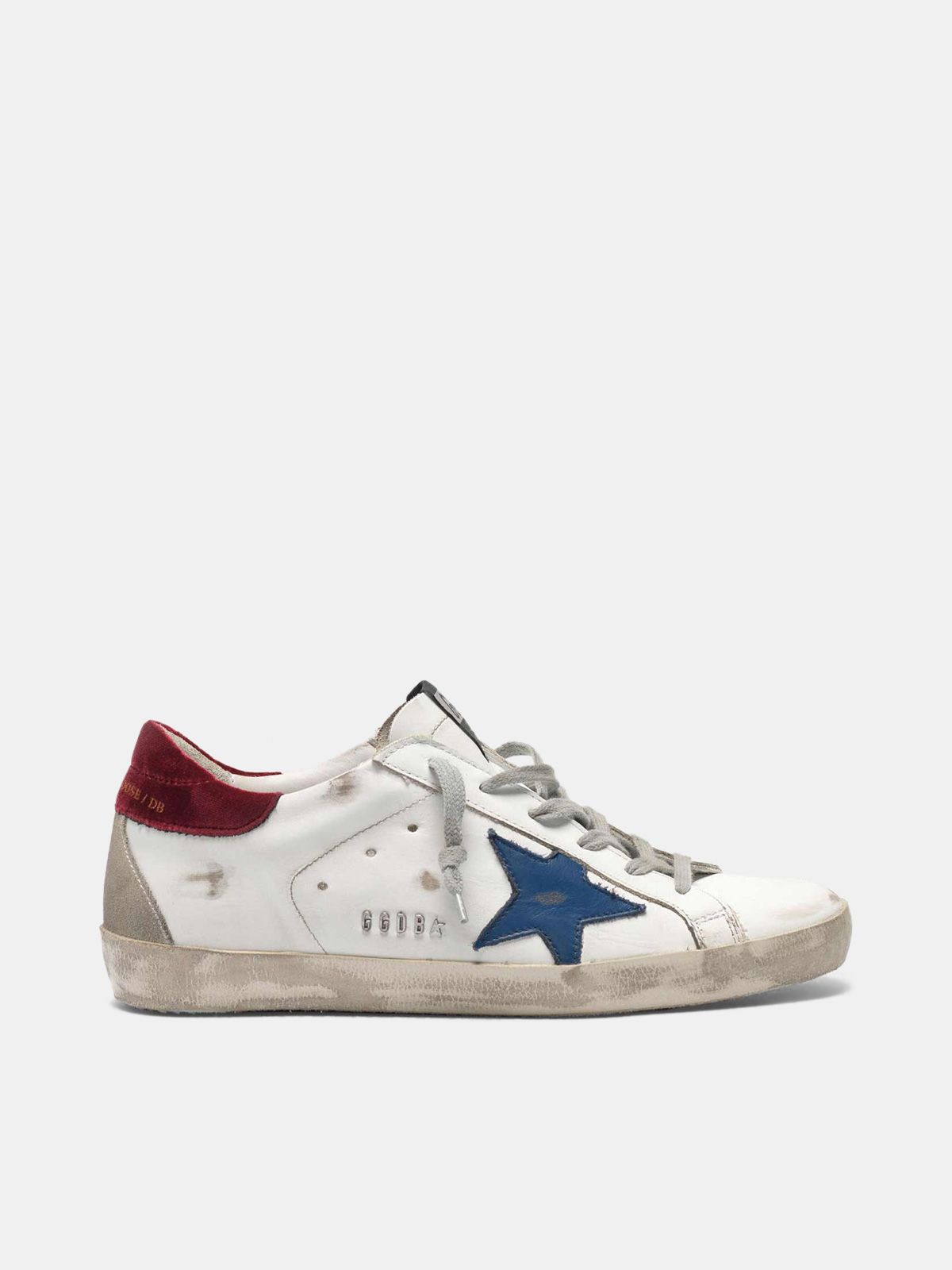 Sneakers Super-Star lettering GGDB in metallo | Golden Goose