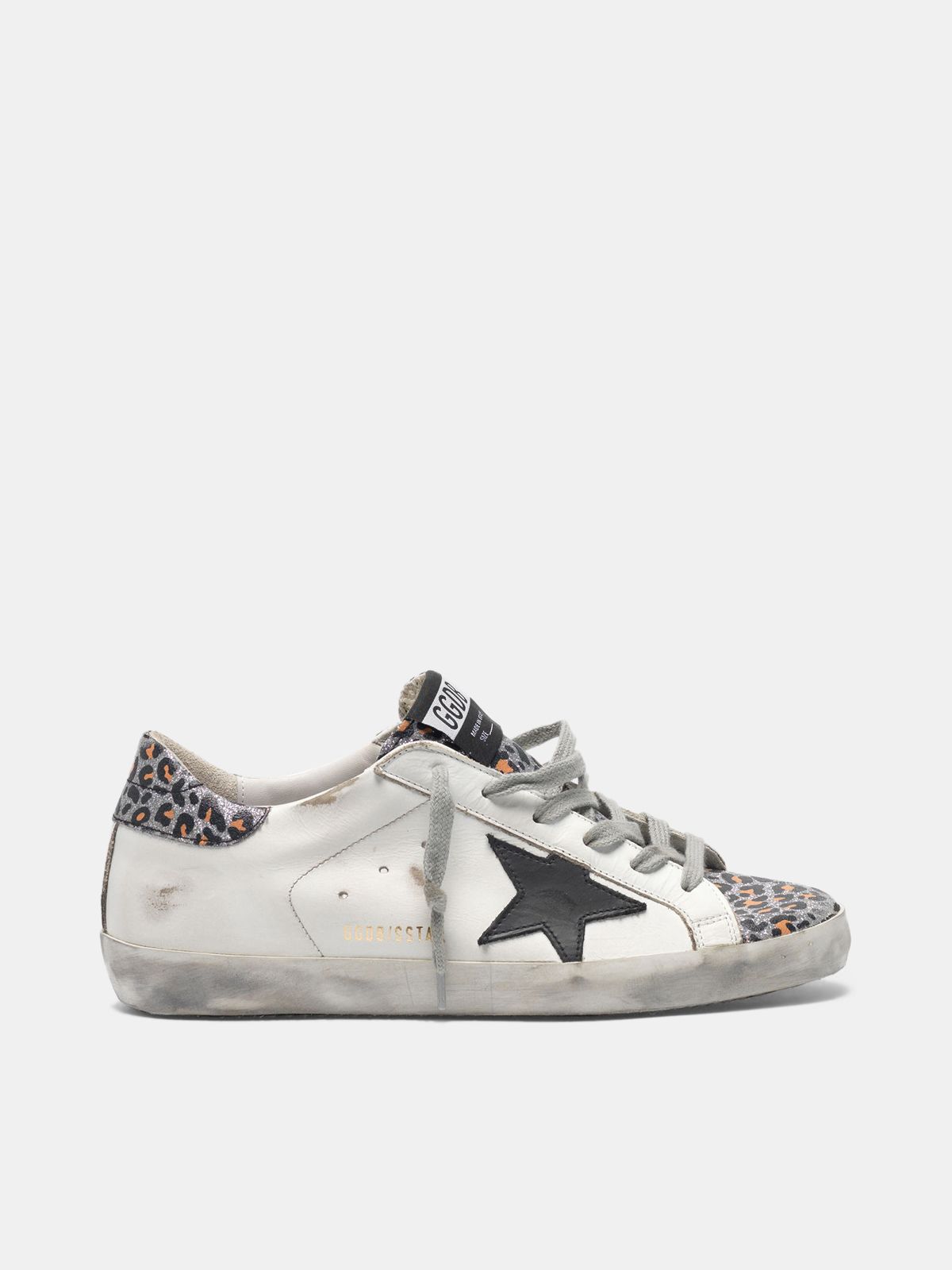 animal print golden goose sneakers