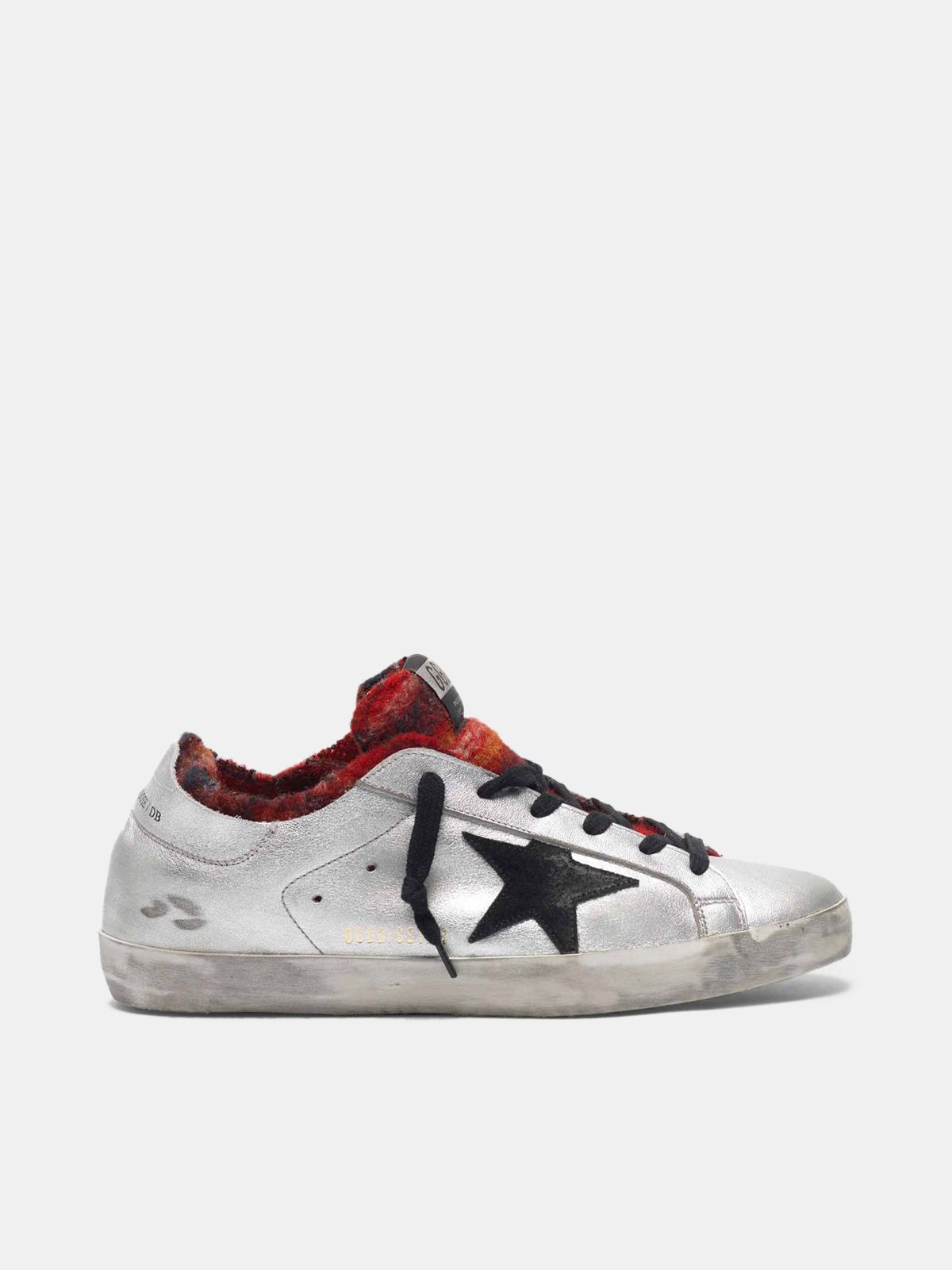 golden goose tartan sneakers