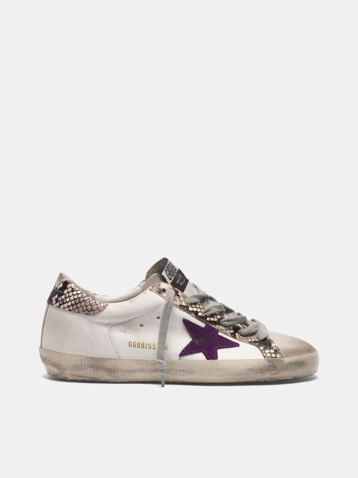 Super-Star sneakers with snakeskin 
