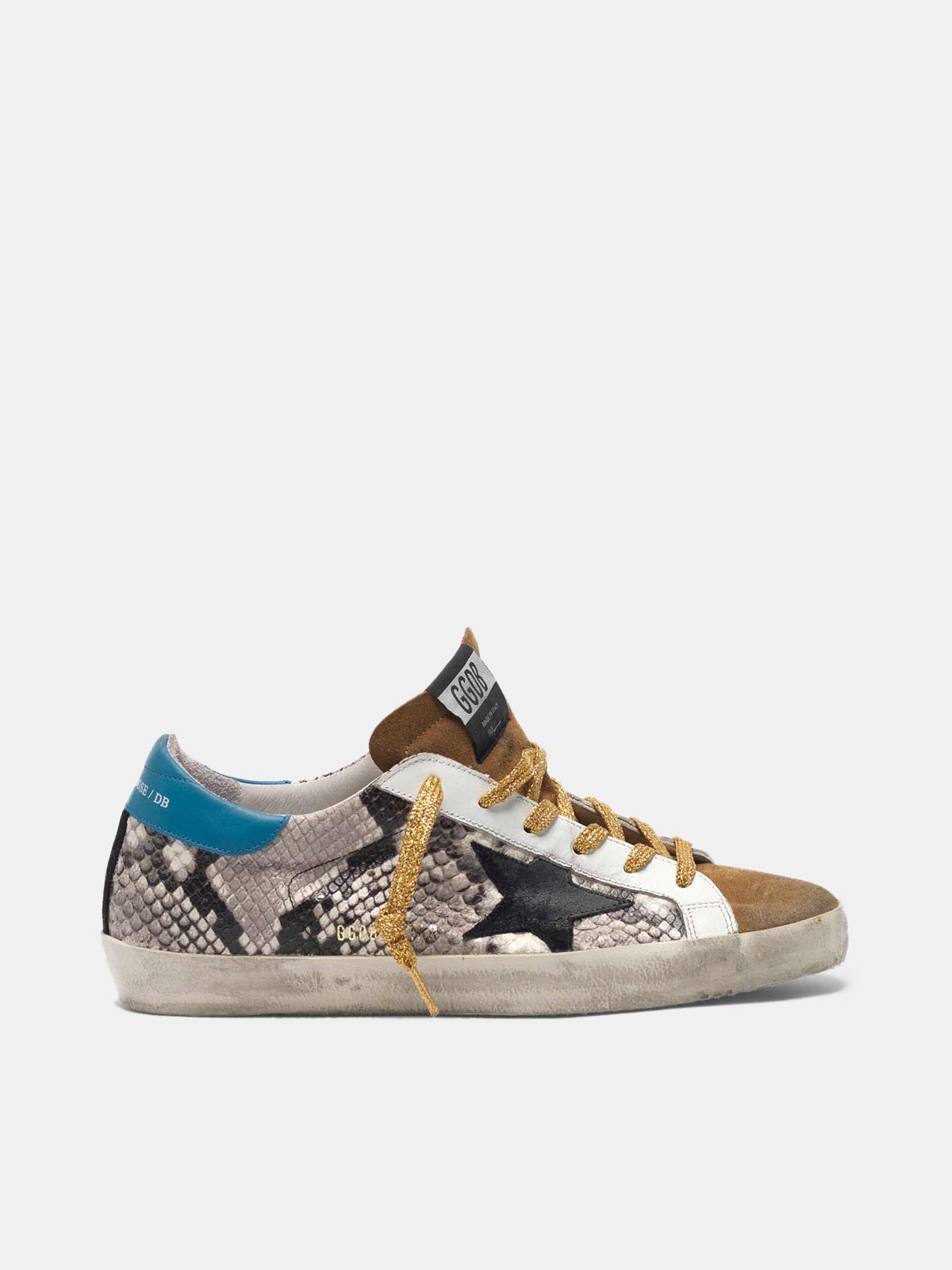 Super-Star sneakers in snakeskin print 