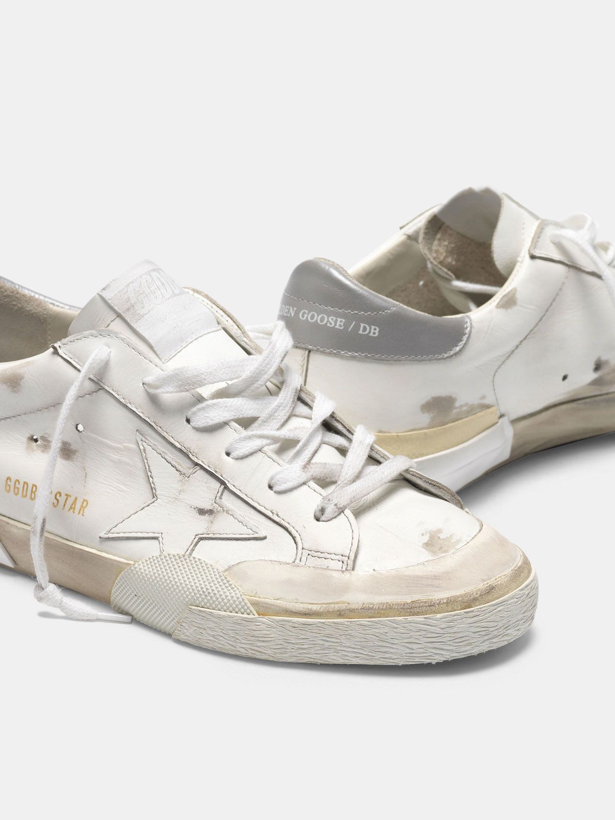 Patchwork Super-Star sneakers with multi-foxing technique | Golden Goose