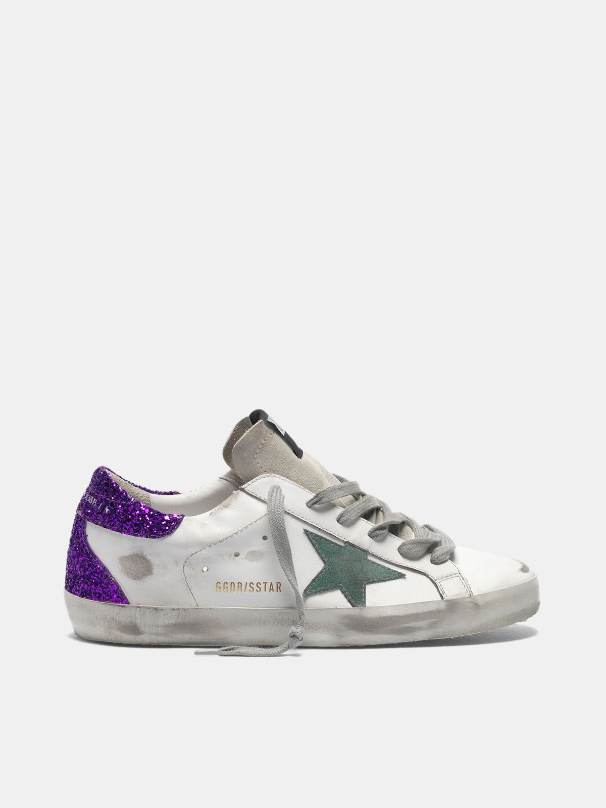 golden goose sneakers purple