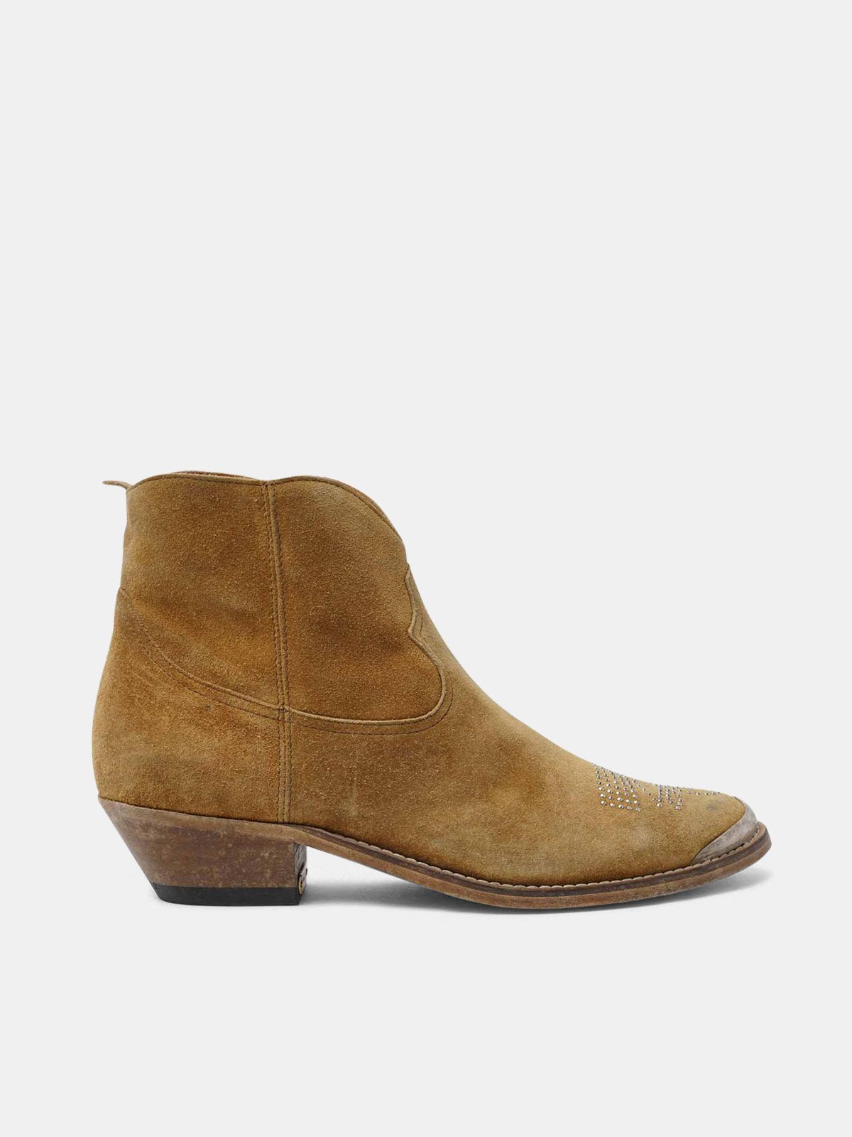 coloured suede boots