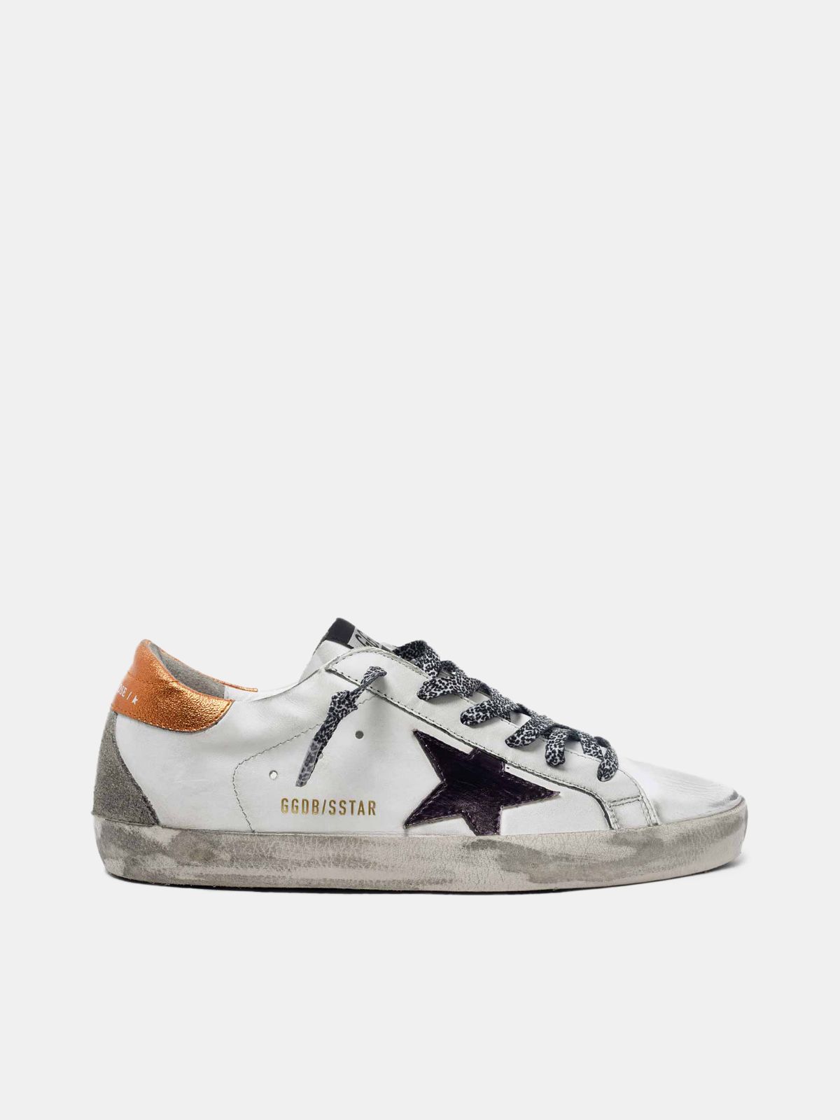 golden goose sneakers white with black star