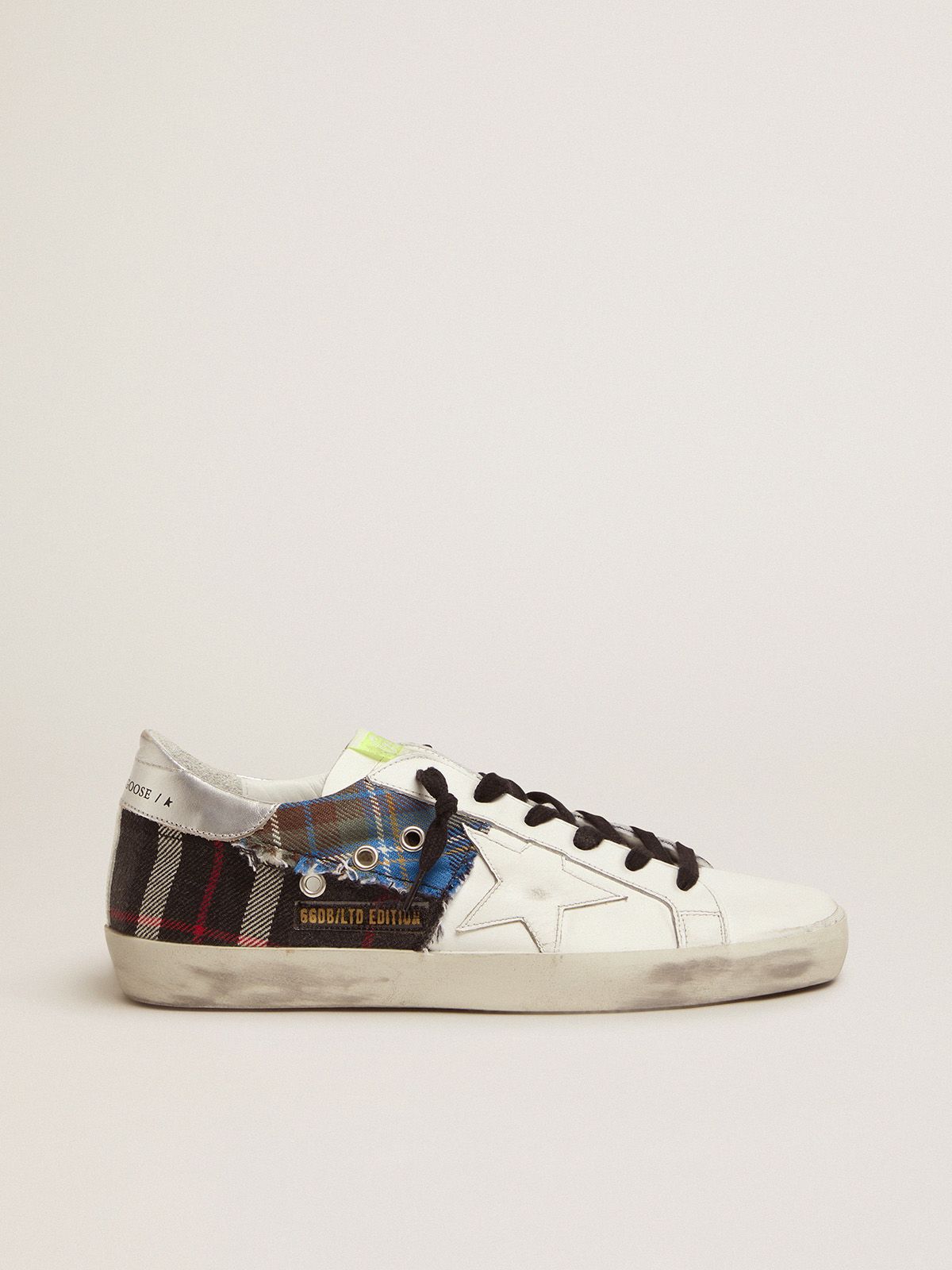 golden goose tartan sneakers