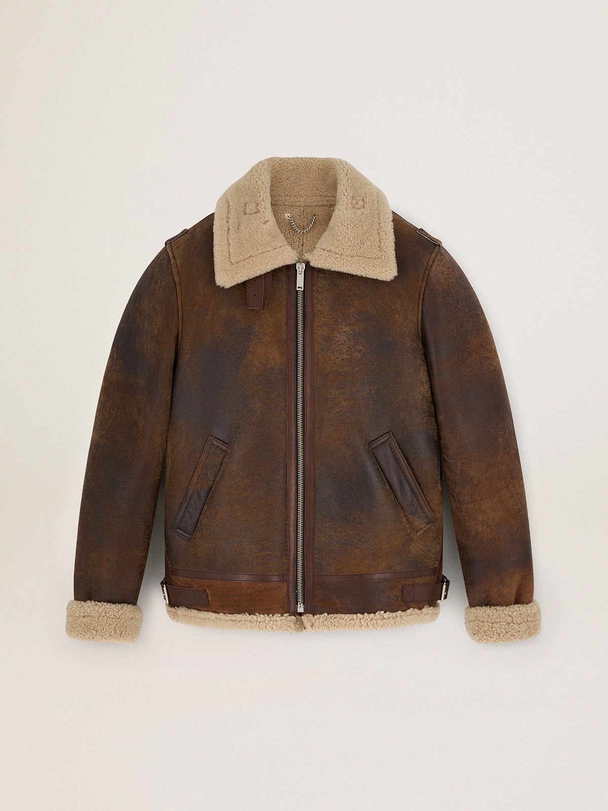 golden goose shearling jacket