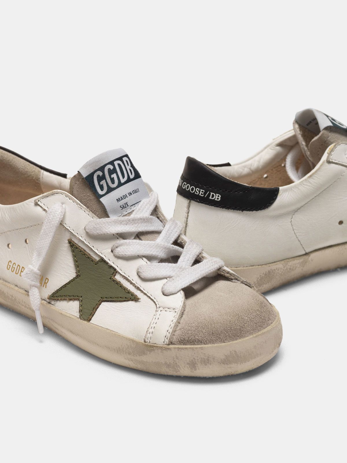 golden goose sneakers green star