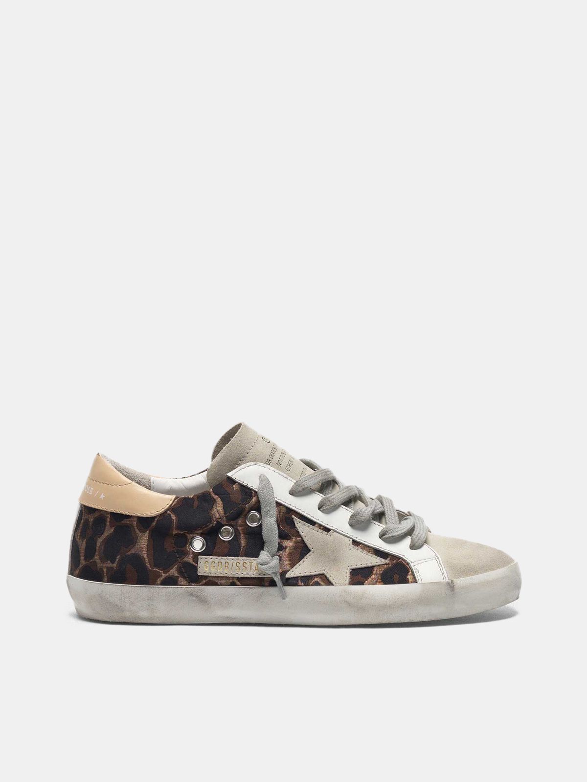 superstar suede and leopard sneakers