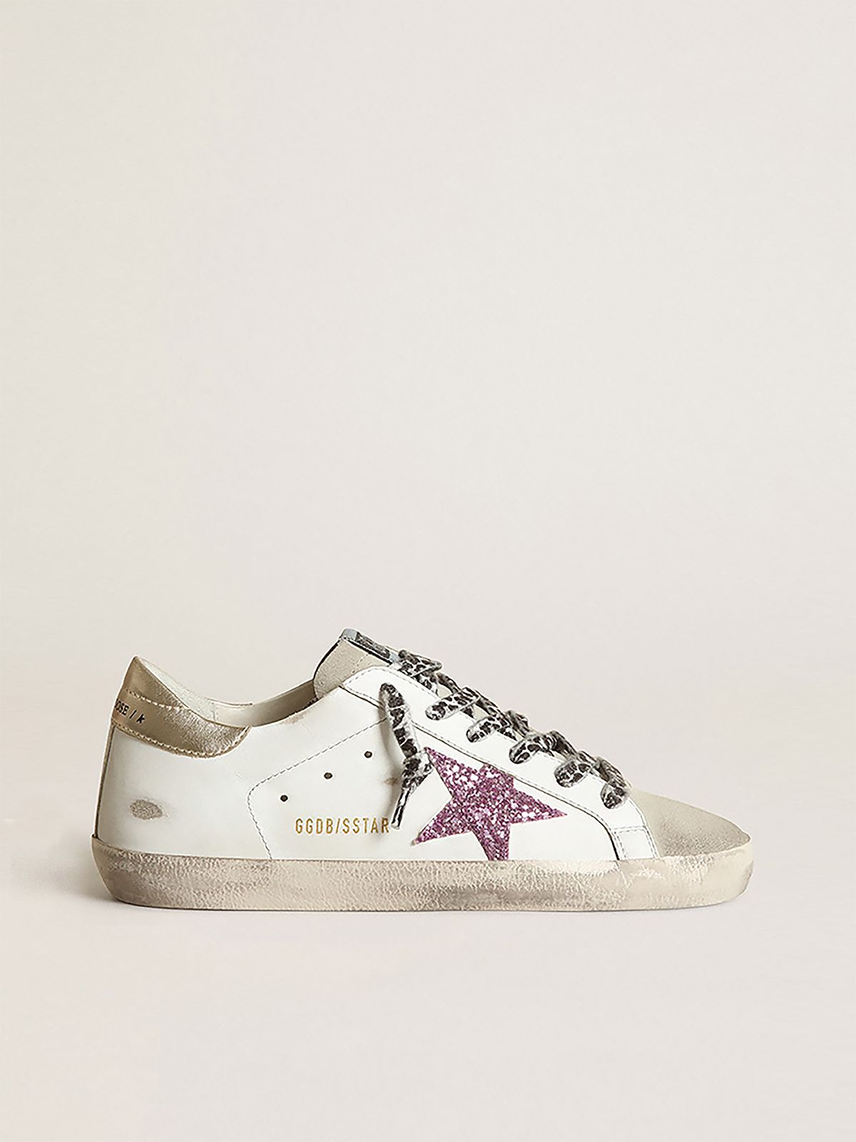 golden goose sneakers pink glitter star