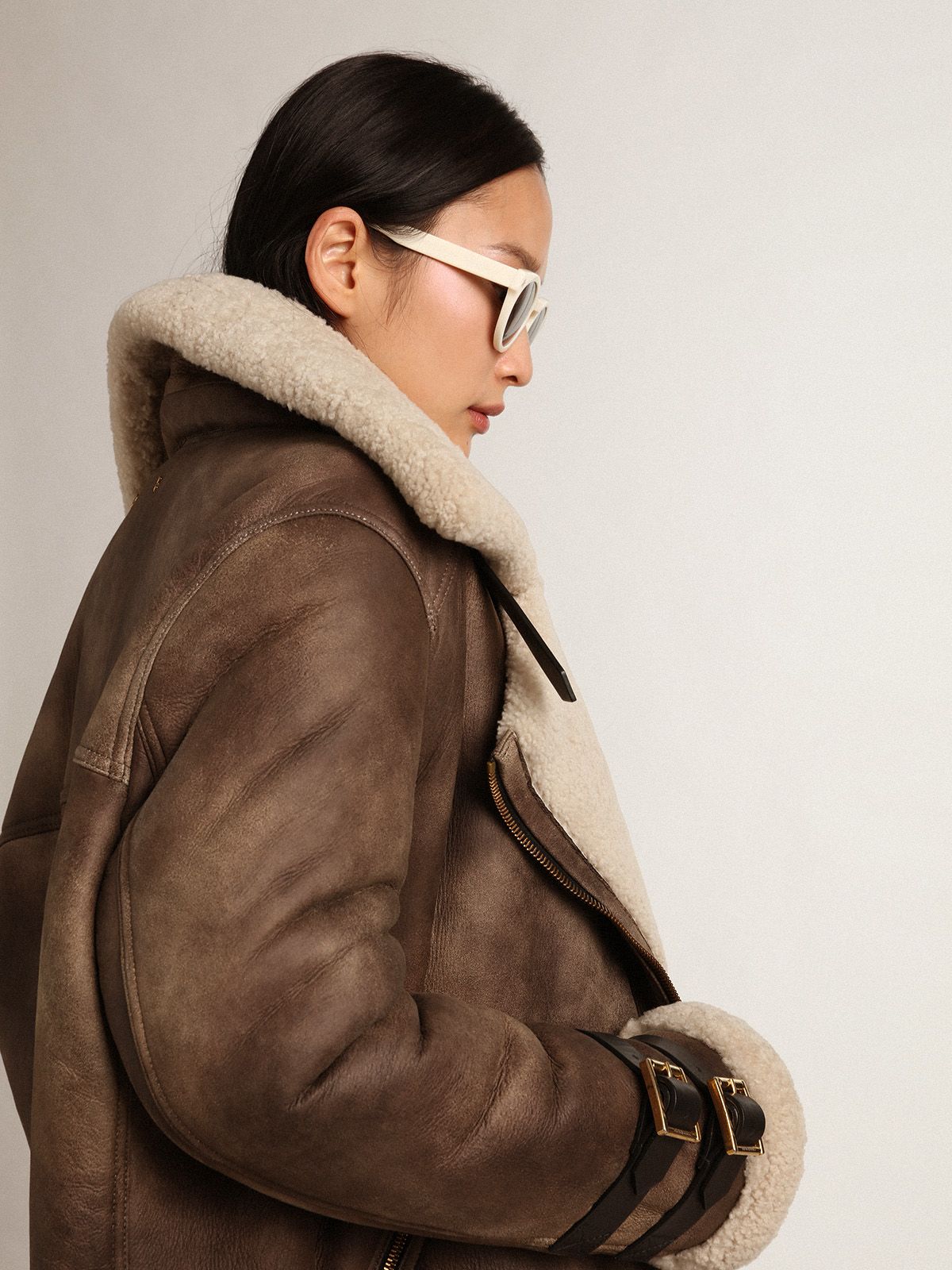 golden goose shearling jacket