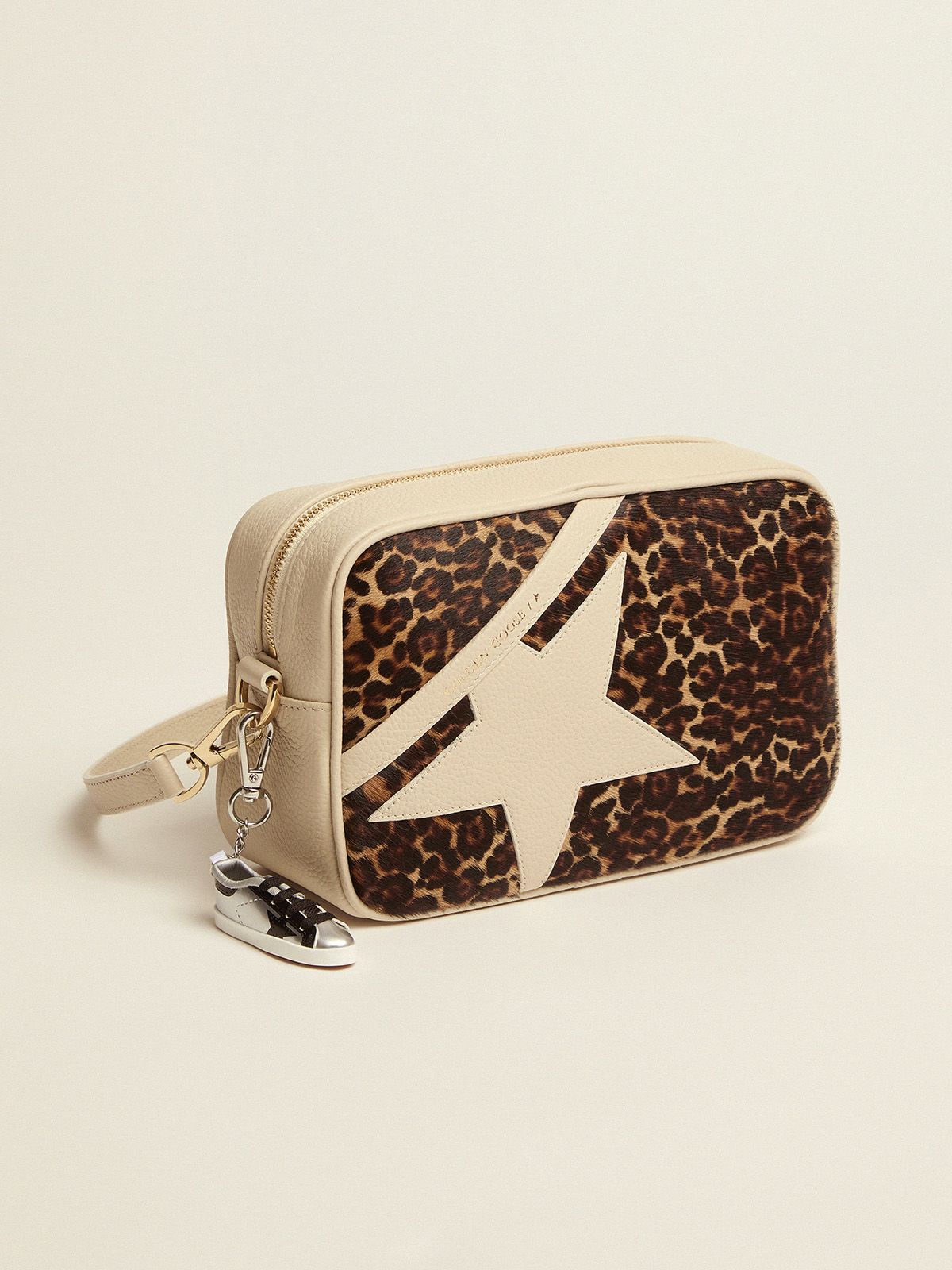 Off-white Star Bag with leopard-print pony insert | Golden Goose