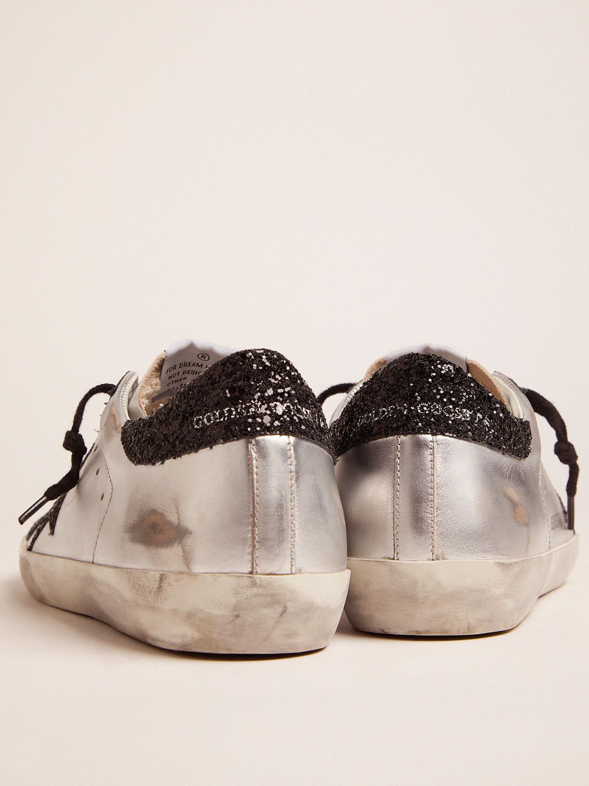 golden goose superstar sneakers silver