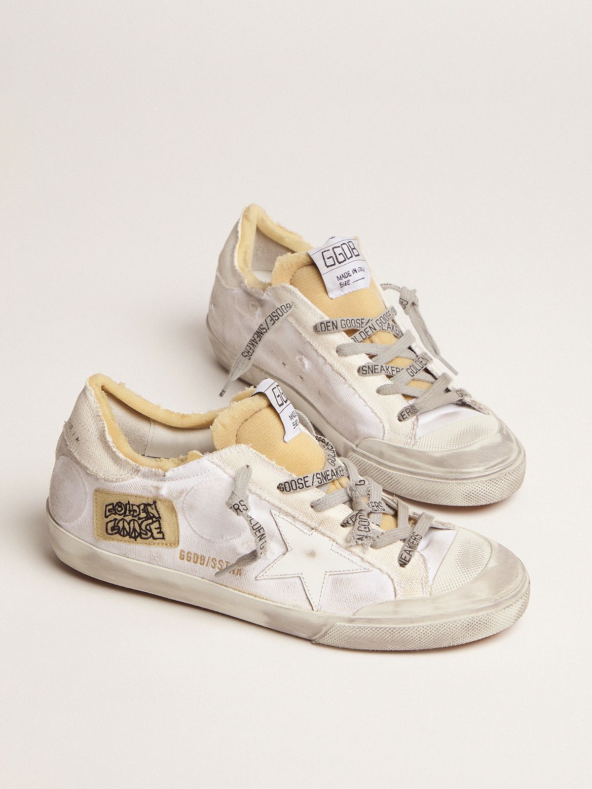 Dream Maker Collection women’s canvas Super-Star sneakers with side patch