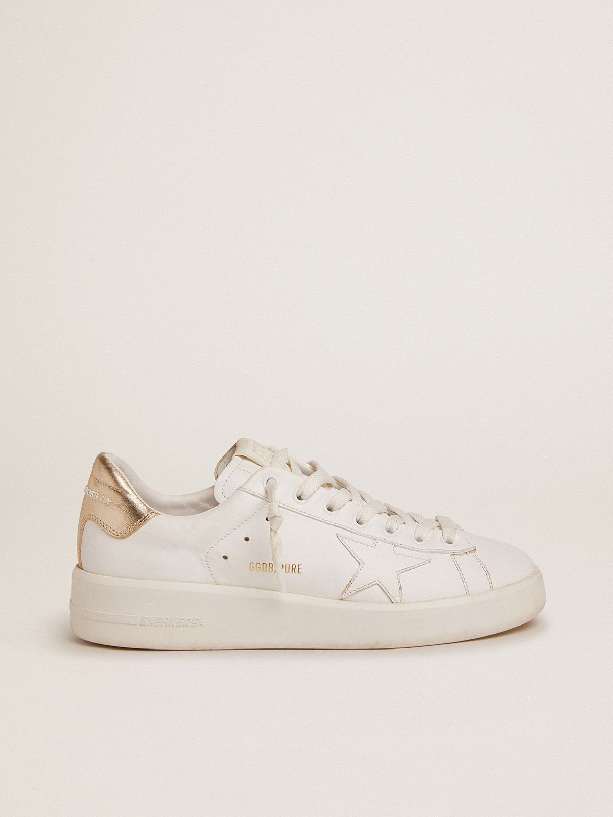 Women S Purestar Sneakers With Gold Coloured Heel Tab Golden Goose