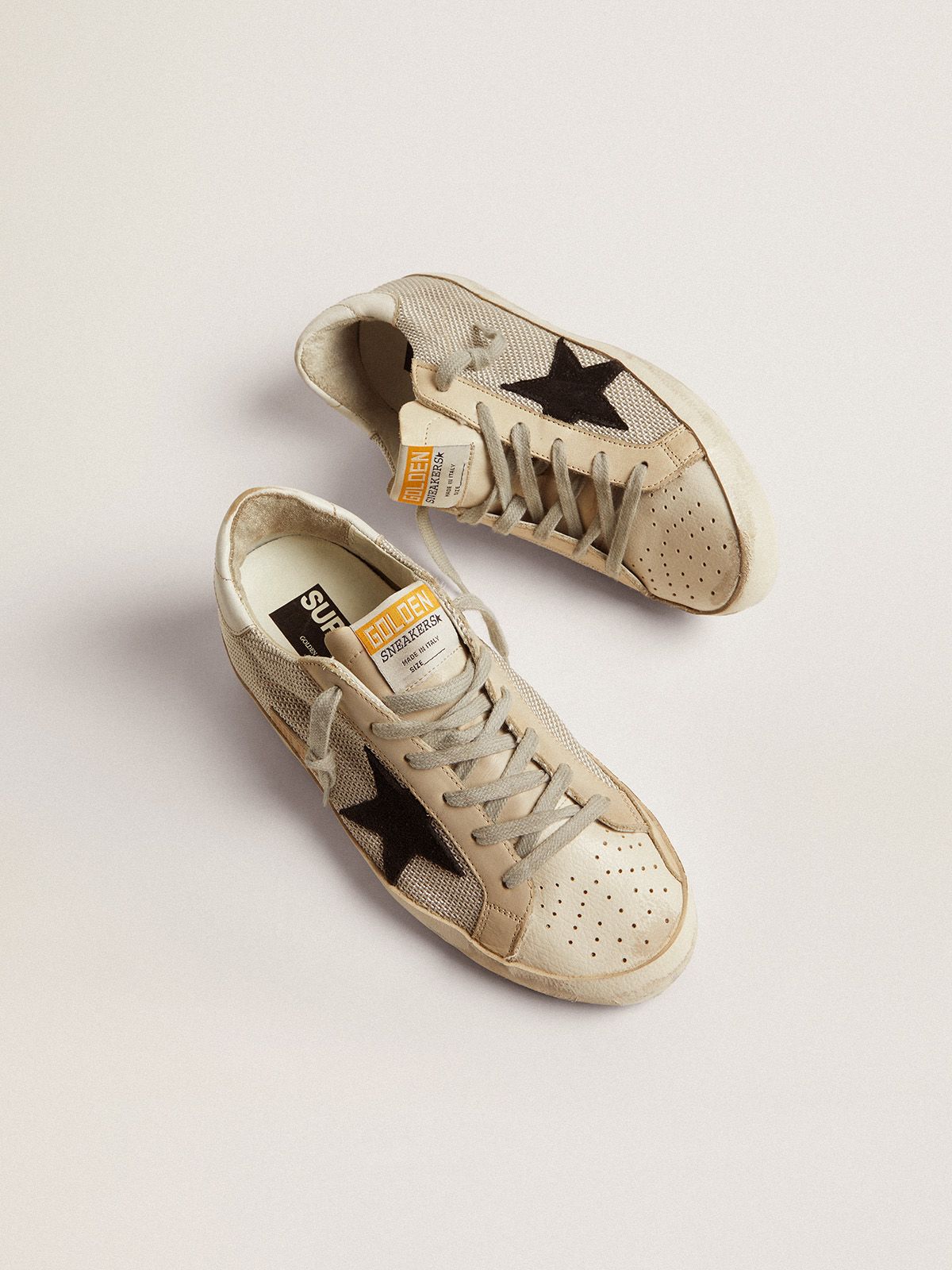 golden goose superstar mesh sneaker