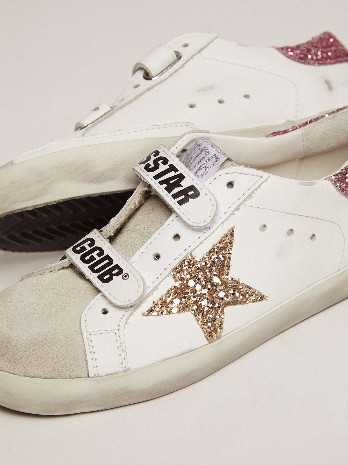 velcro golden goose sneakers