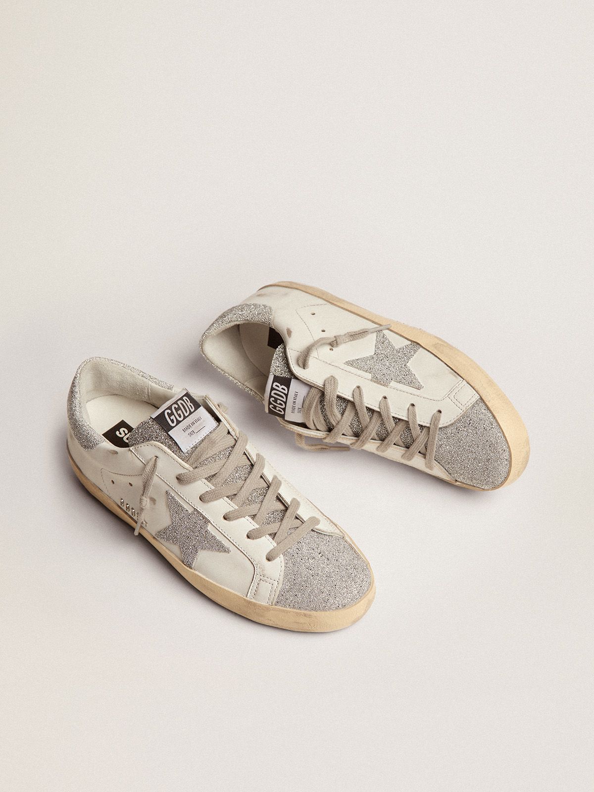 golden goose swarovski sneakers