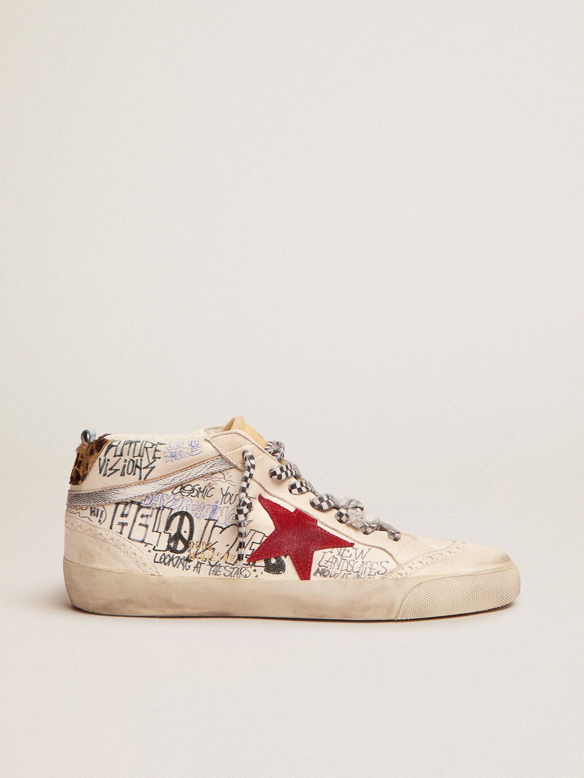 red golden goose shoes