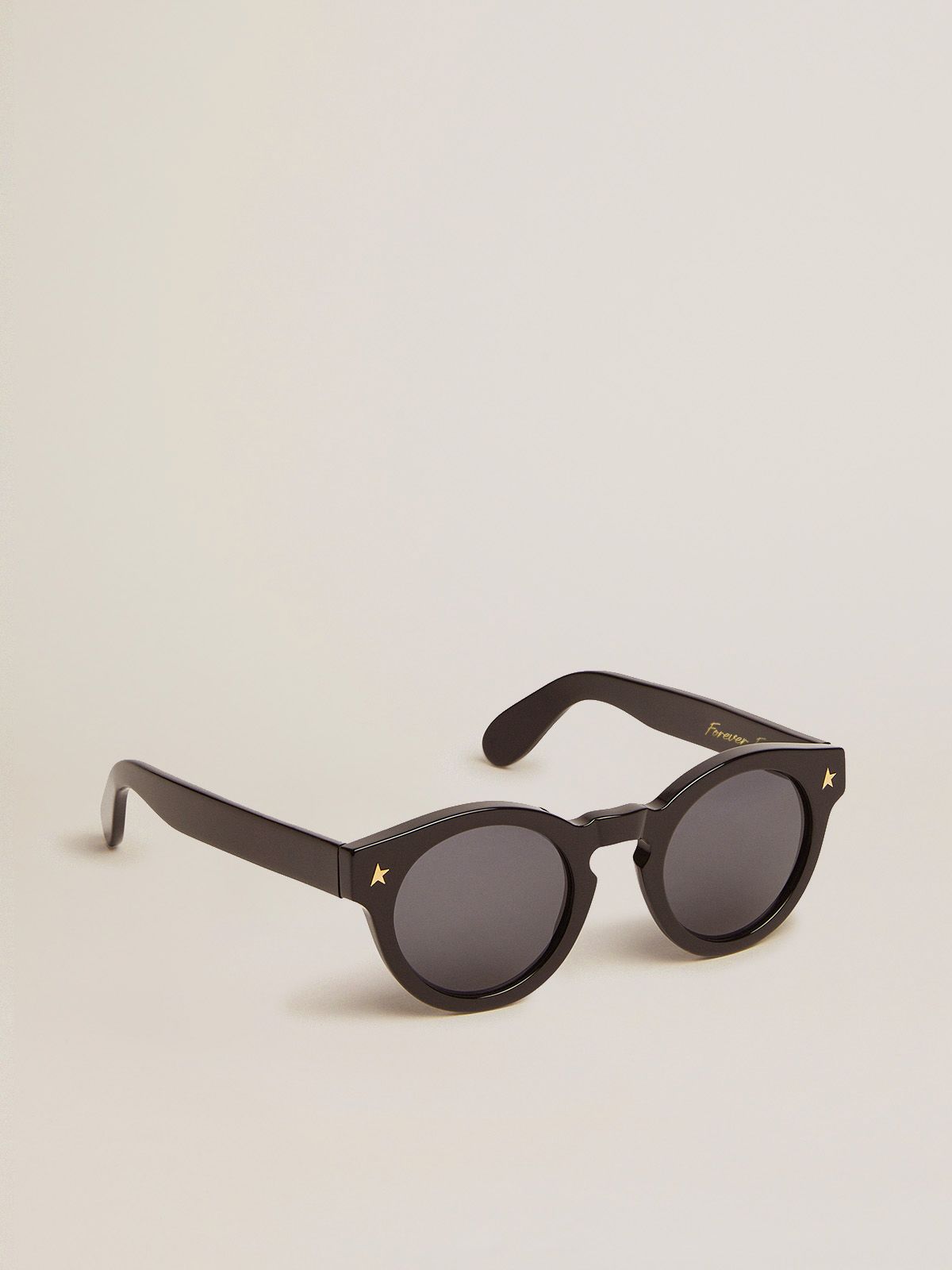 Sunframe Cameron, Panthos style, with black frame and gold details | Golden  Goose