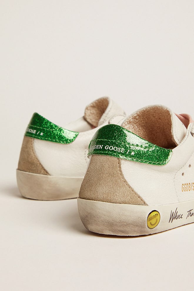 Golden goose 2025 verte pailletée