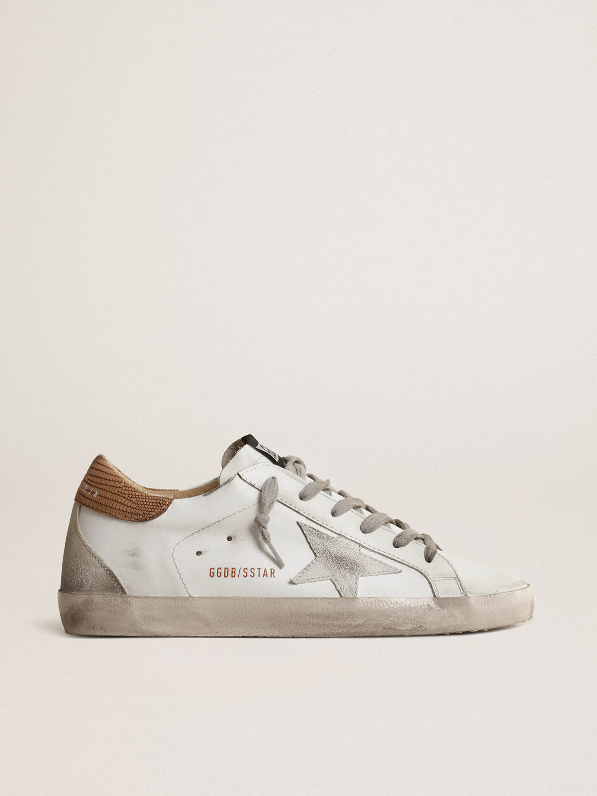 Super-Star LTD sneakers with lizard-print heel tab | Golden Goose