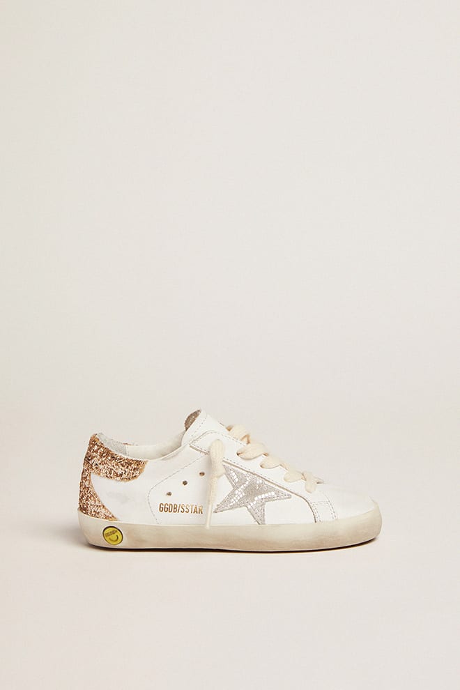 Golden goose sneakers store gold glitter star