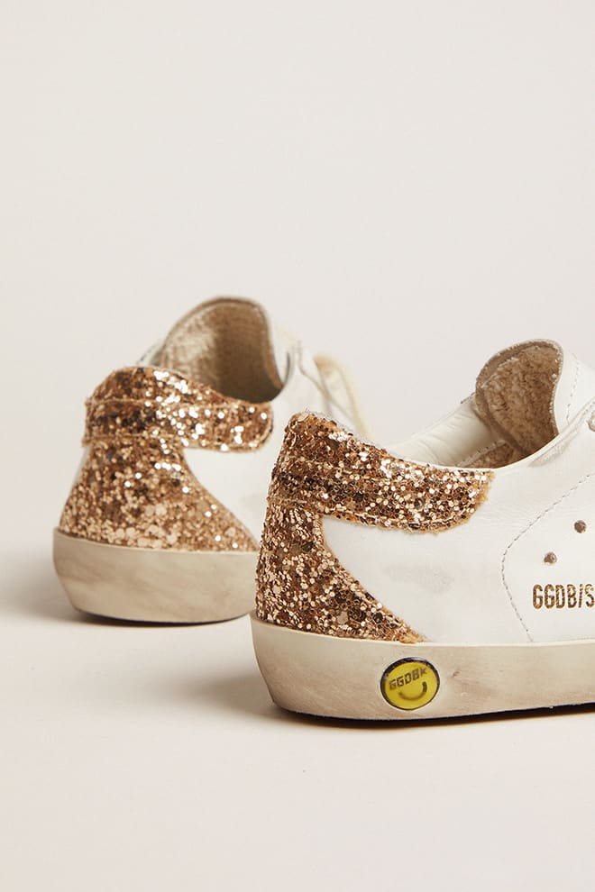 Golden goose gold hot sale glitter superstar