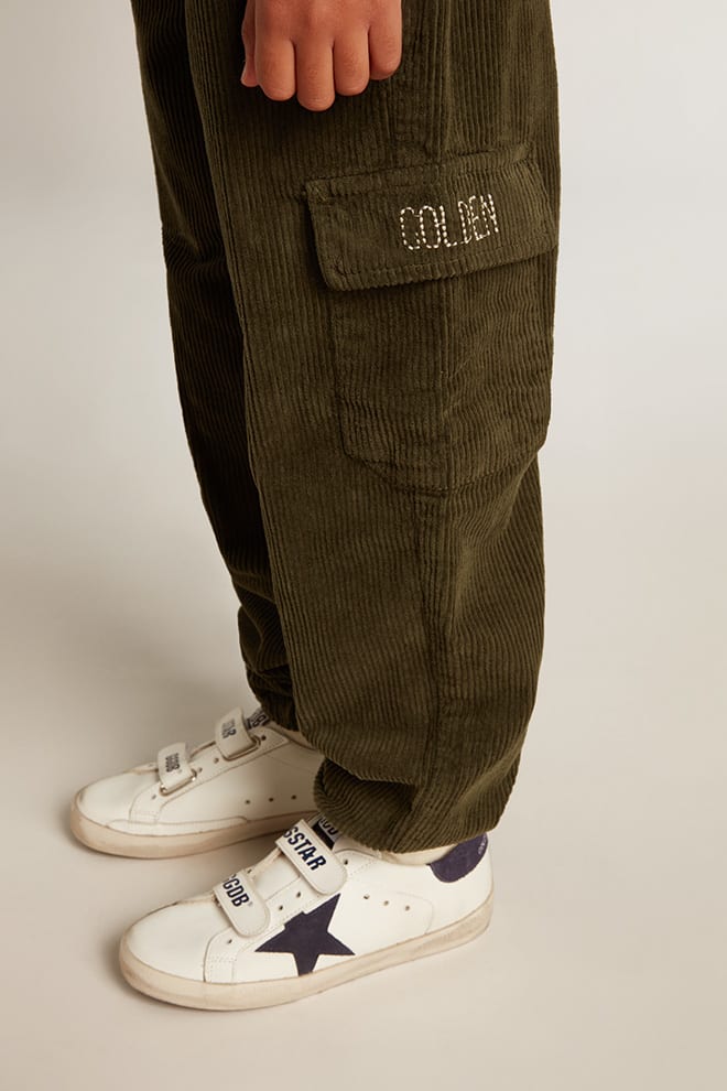 Golden Goose - Dark green cotton cargo pants  in 