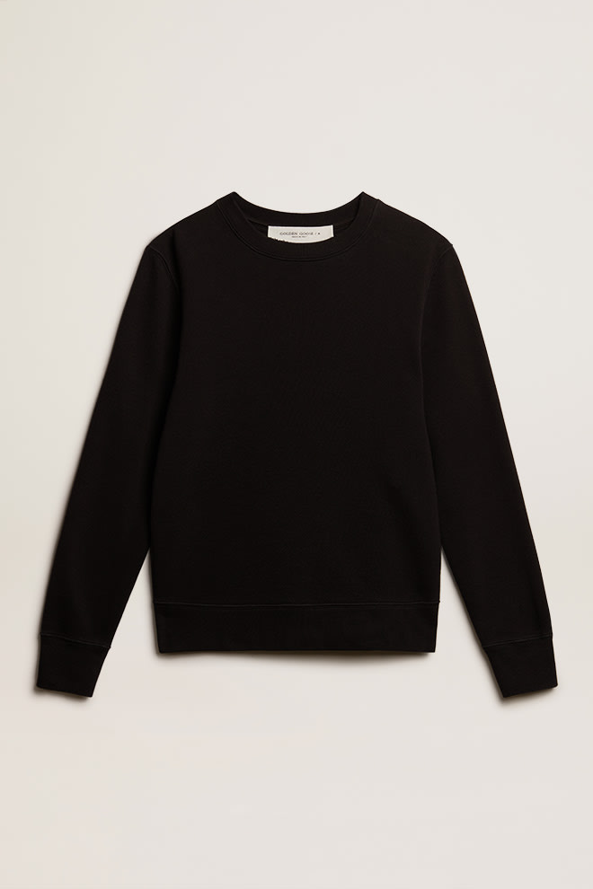 Black Cotton Sweatshirt