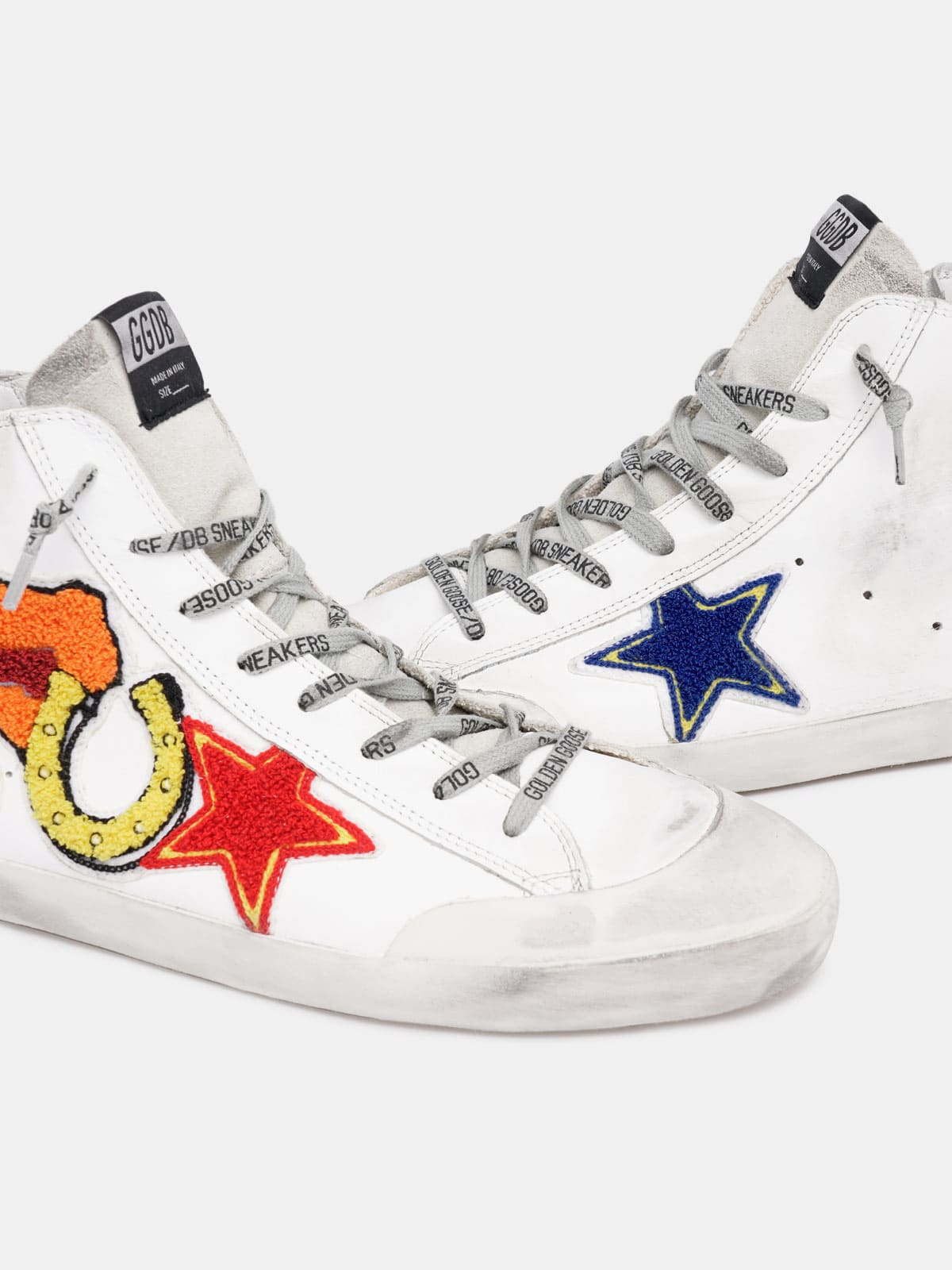 Sneakers alte Francy in bianco - uomo - GOLDEN GOOSE 