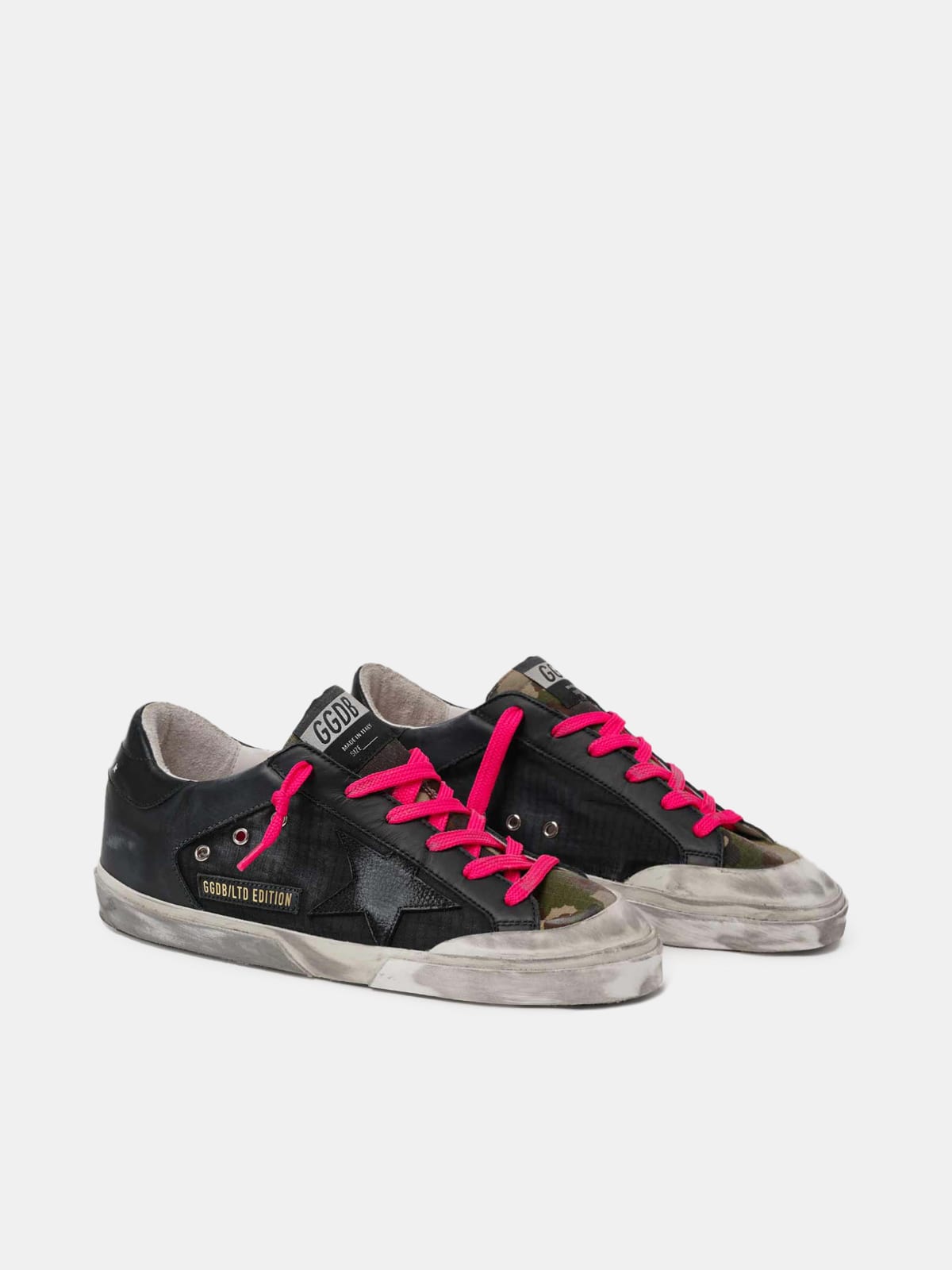 Men's Limited Edition LAB Super-Star sneakers in nylon and nubuck with ...