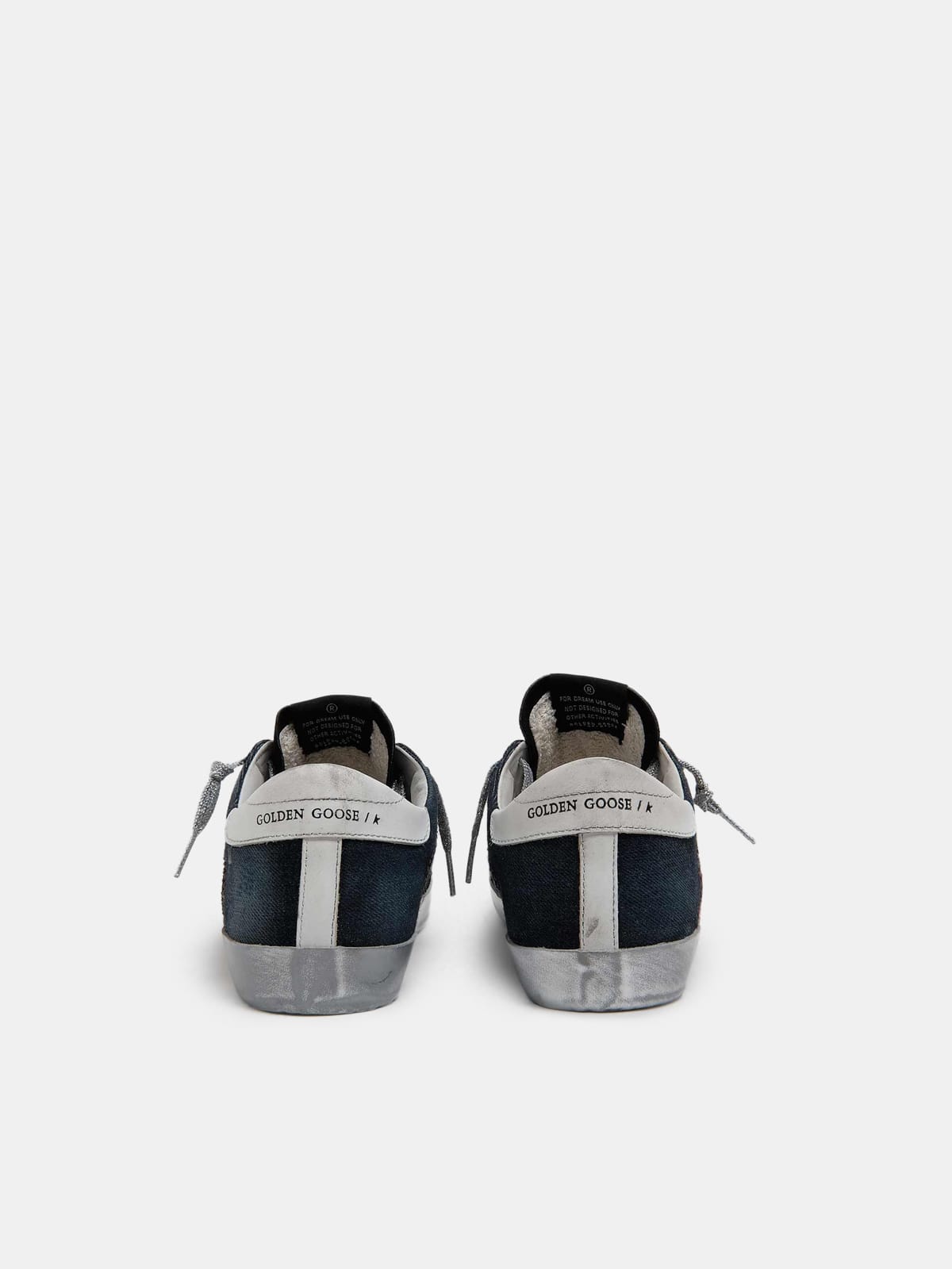 LAB Limited Edition Super-Star sneakers in denim, zebra-print pony skin and  suede | Golden Goose