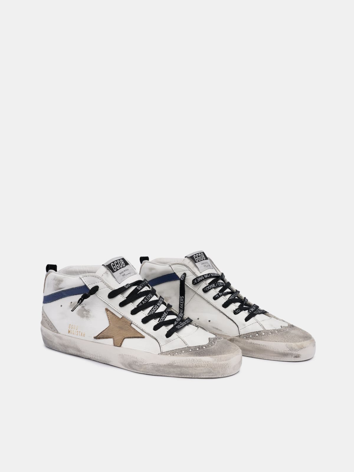 Golden goose white hot sale mid star