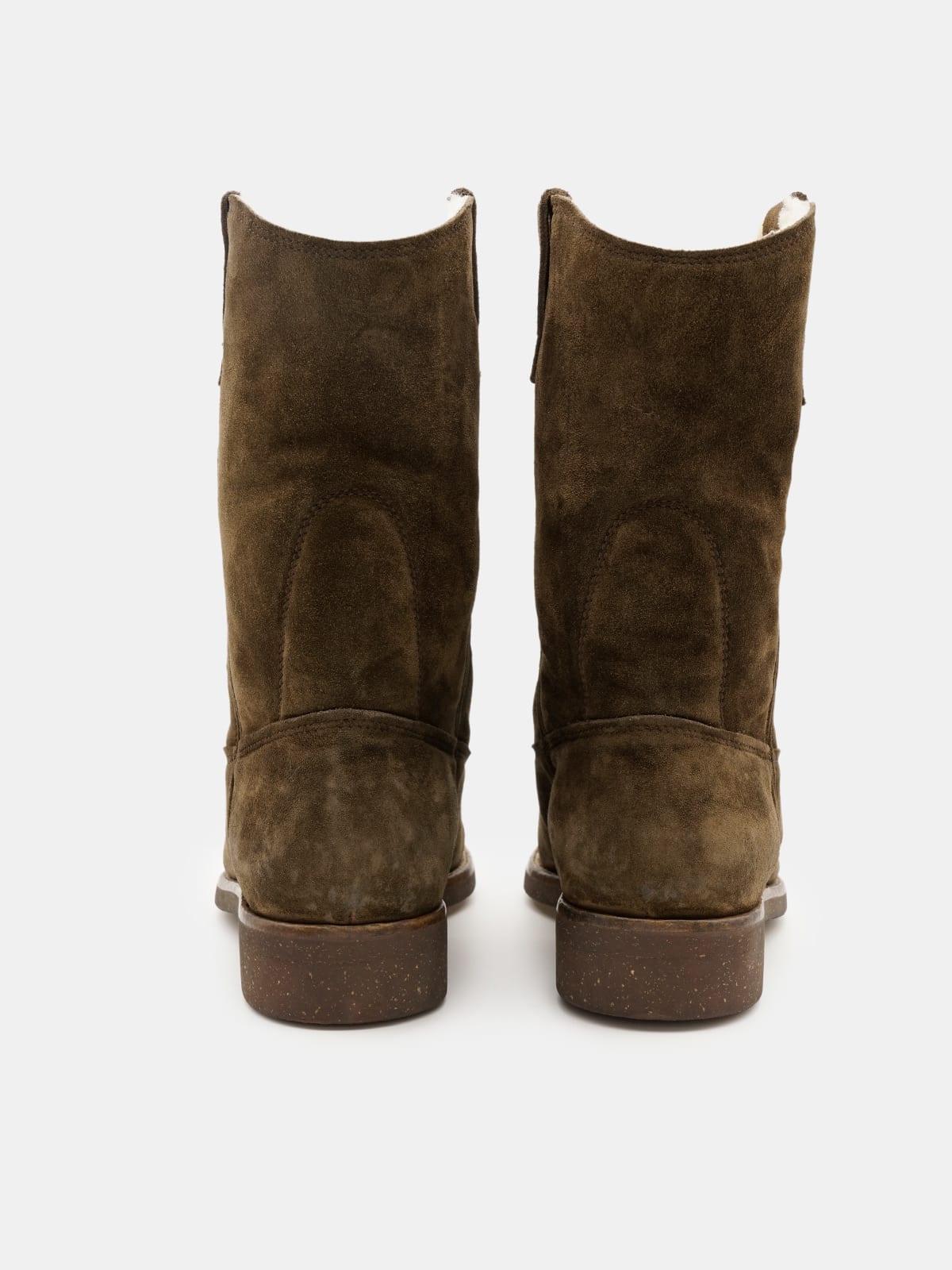 Biker store boots suede