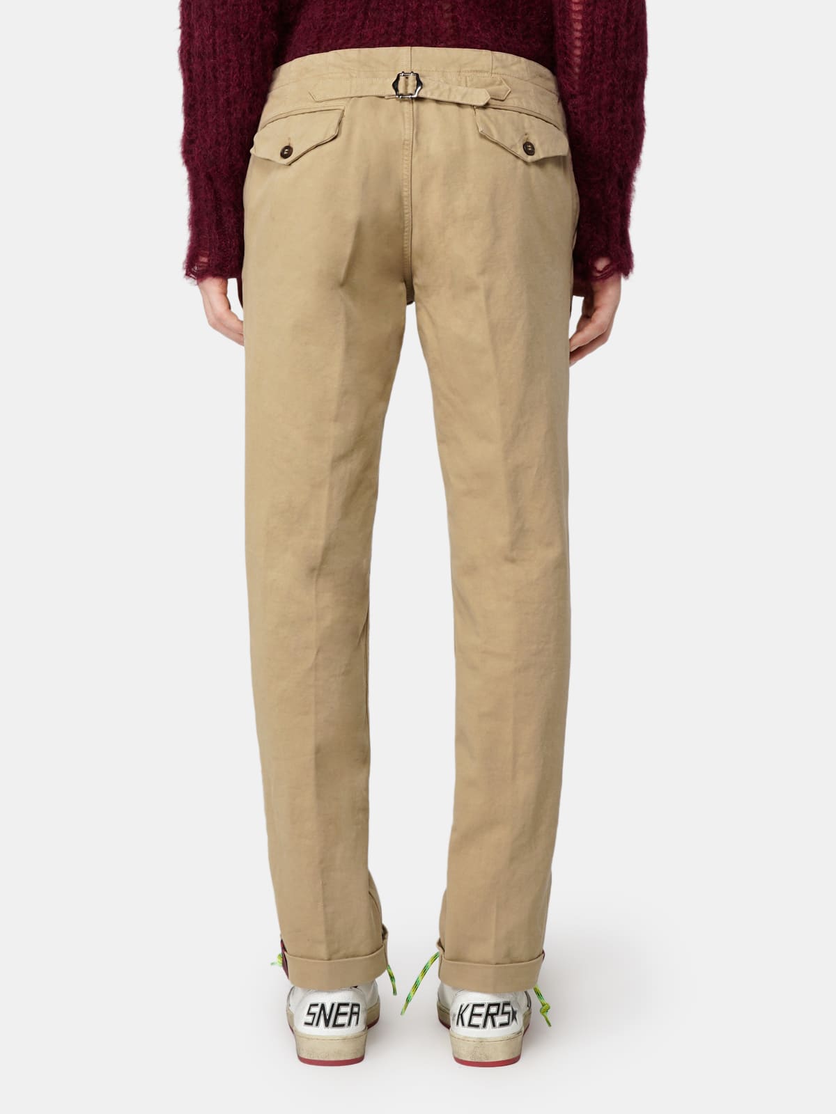 Pantalon Amos chino en toile de coton