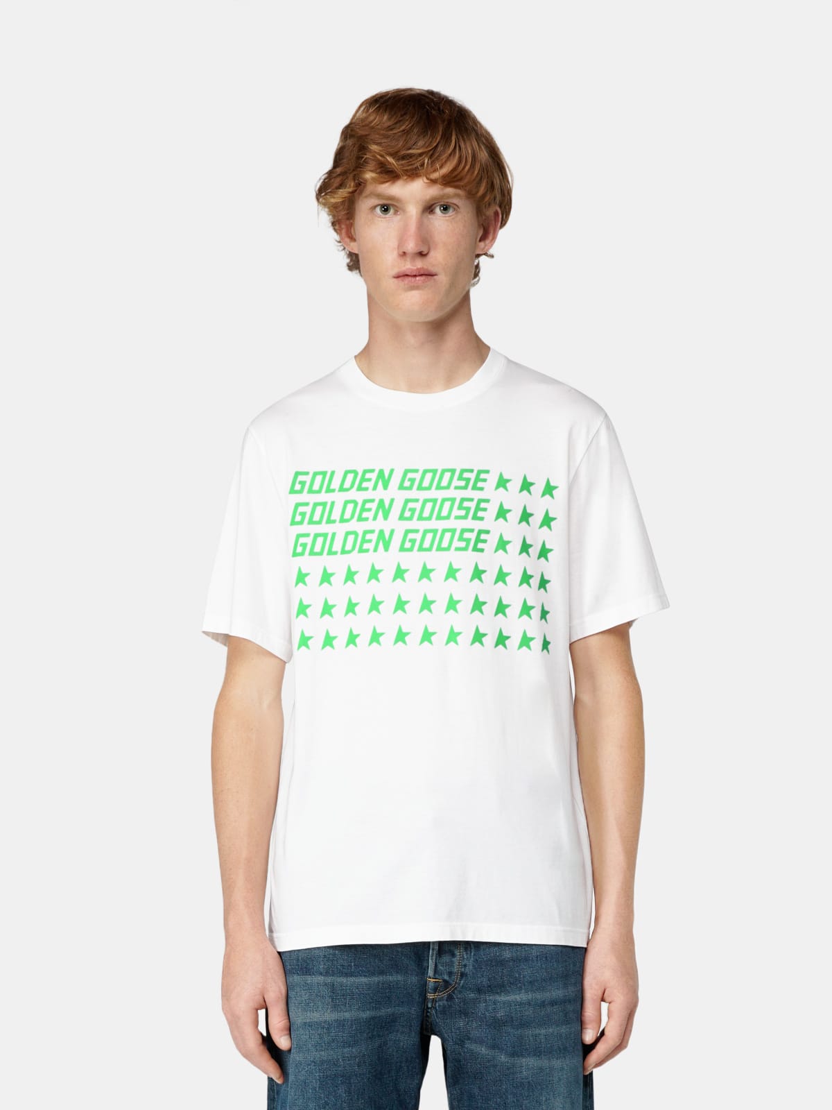 Golden goose white flag sale