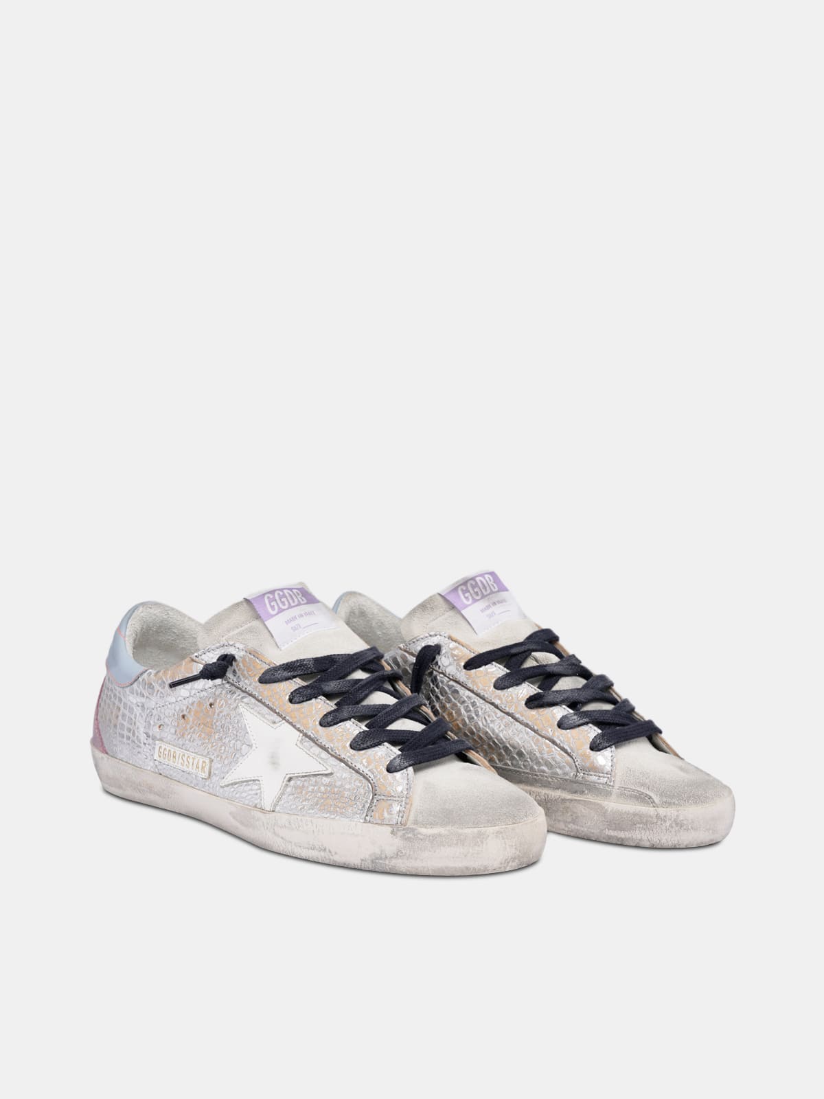 Metallic 2024 leather sneakers