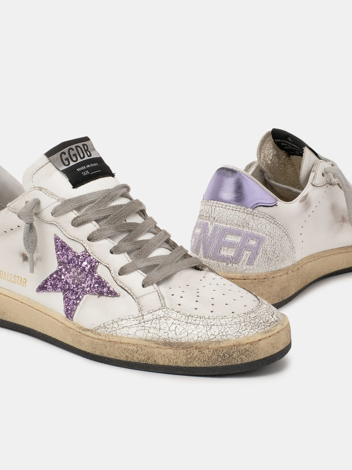 Golden goose hot sale purple sneakers