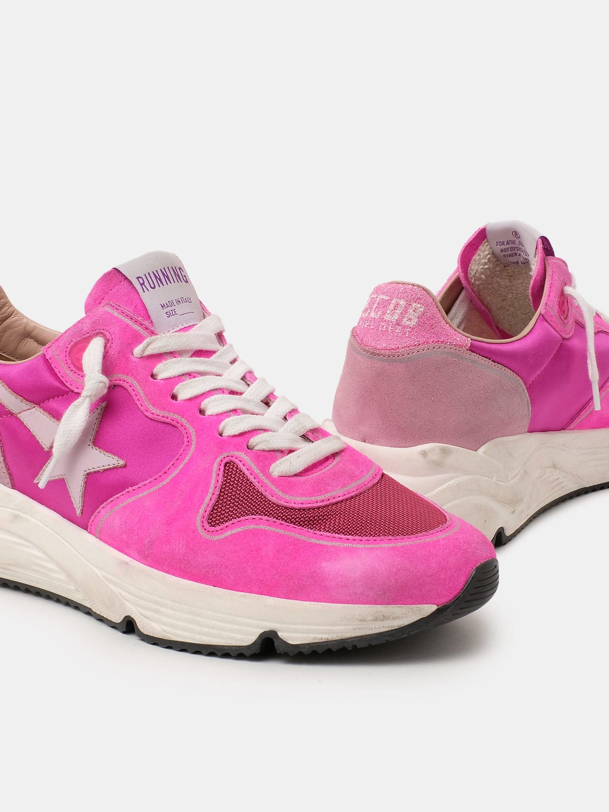 Fuchsia and pink Running Sole sneakers Golden Goose